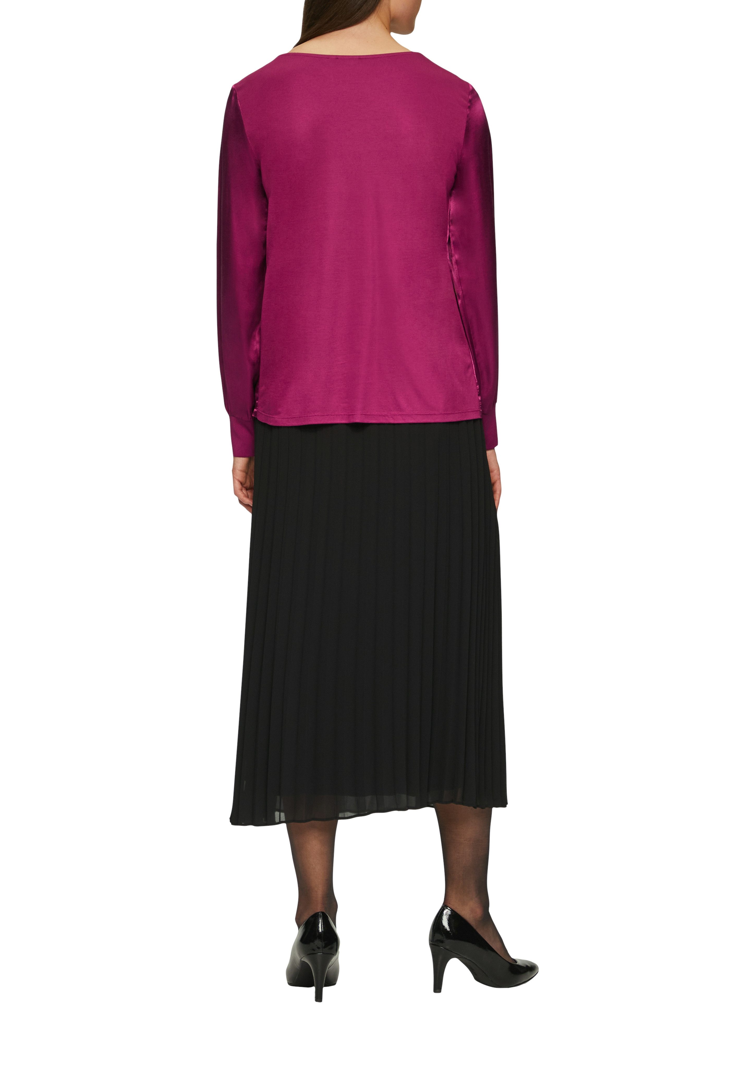 s.Oliver BLACK LABEL Shirt met lange mouwen met boothals