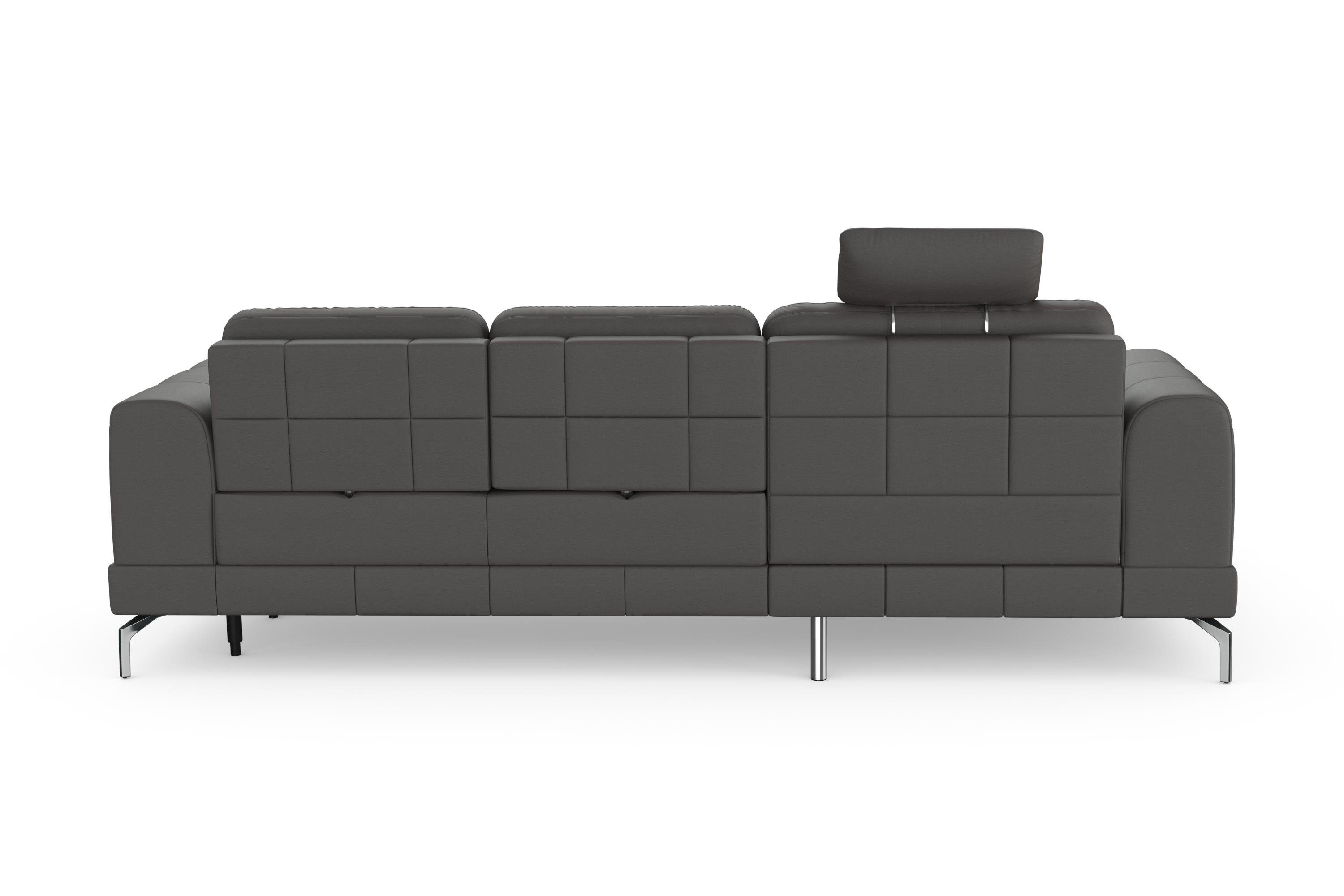 sit&more Hoekbank Bendigo L-vorm inclusief zitdiepteverstelling, bodemvrijheid 15 cm, 2 pootkleuren