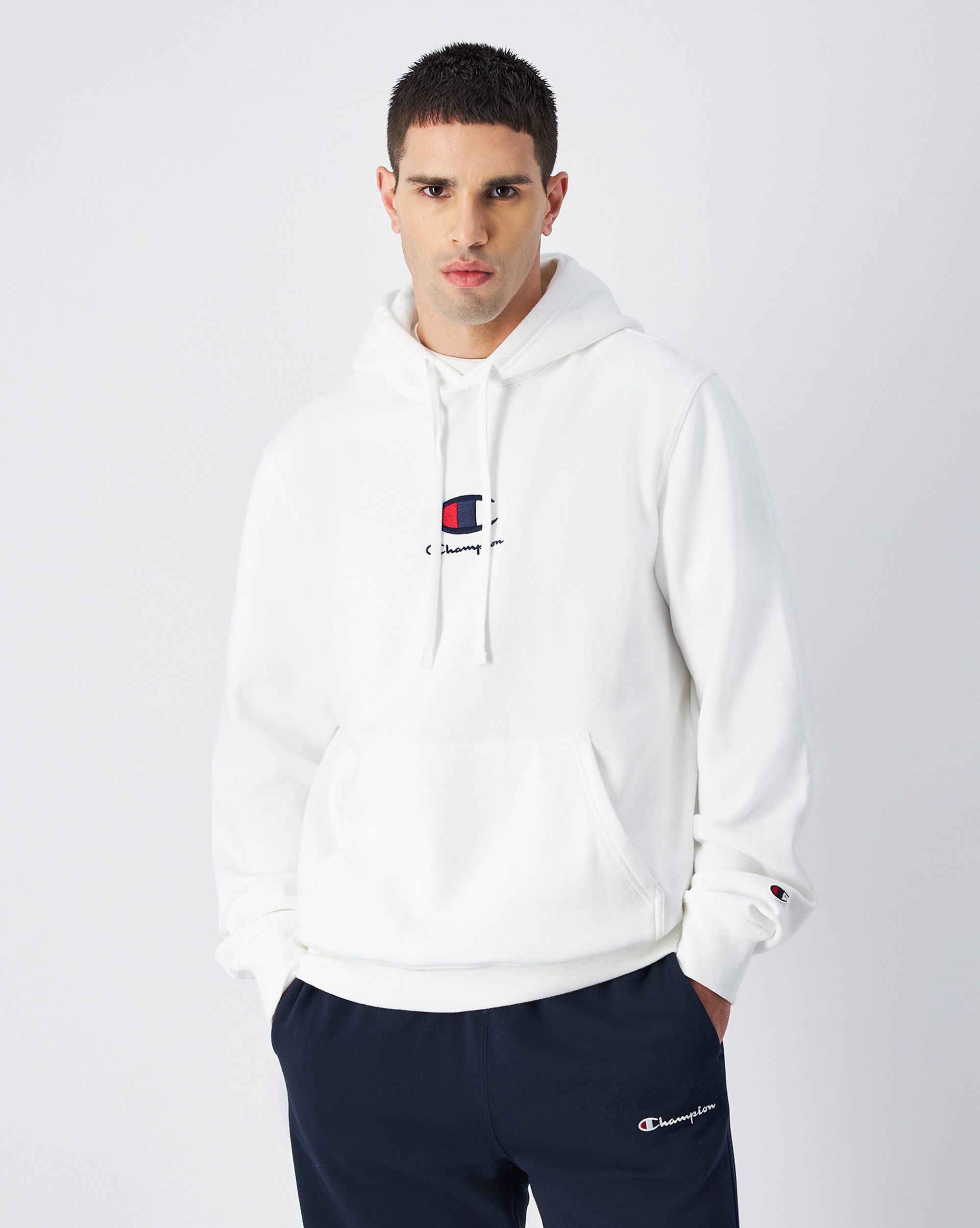 Champion Hoodie met labelstitching