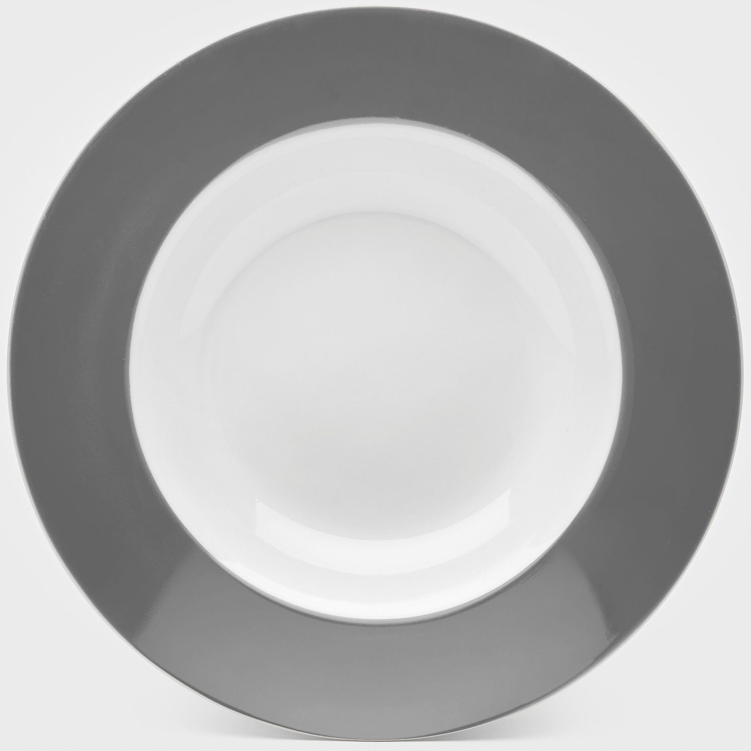 van Well Diep bord Vario Porselein, vaatwasmachine- en magnetronbestendig, Ø 21,5 cm (set, 6 stuks)