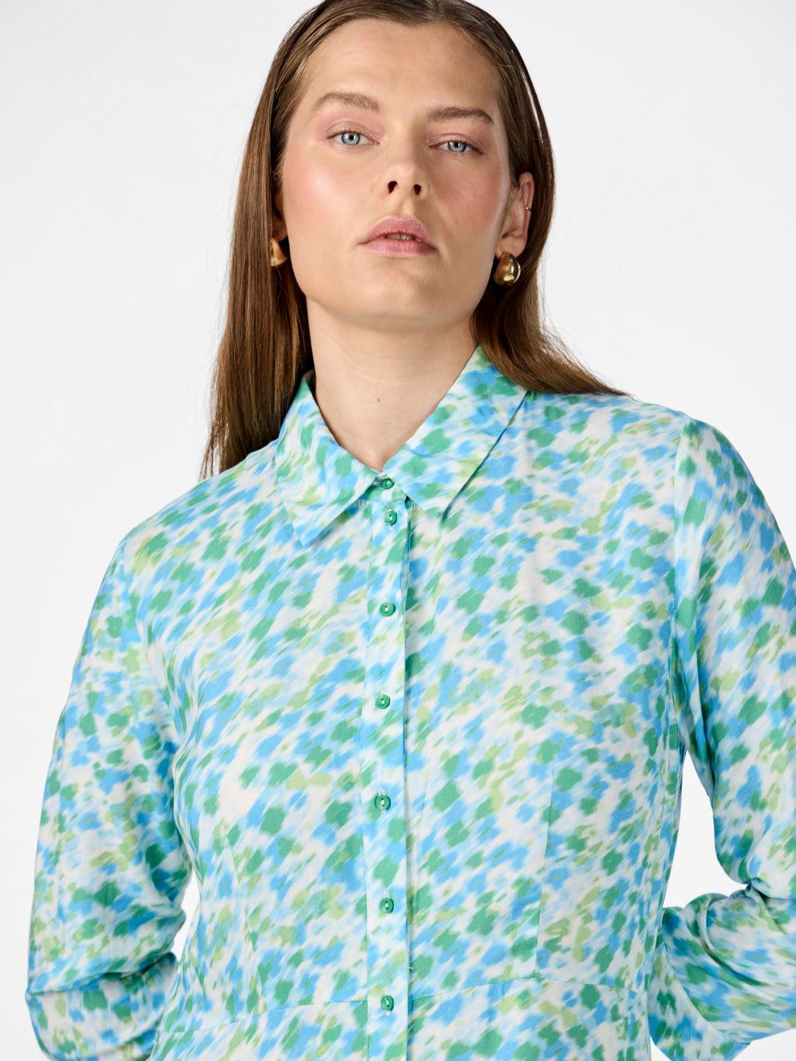 Y.A.S Jurk met overhemdkraag YASSAVANNA LONG SHIRT DRESS