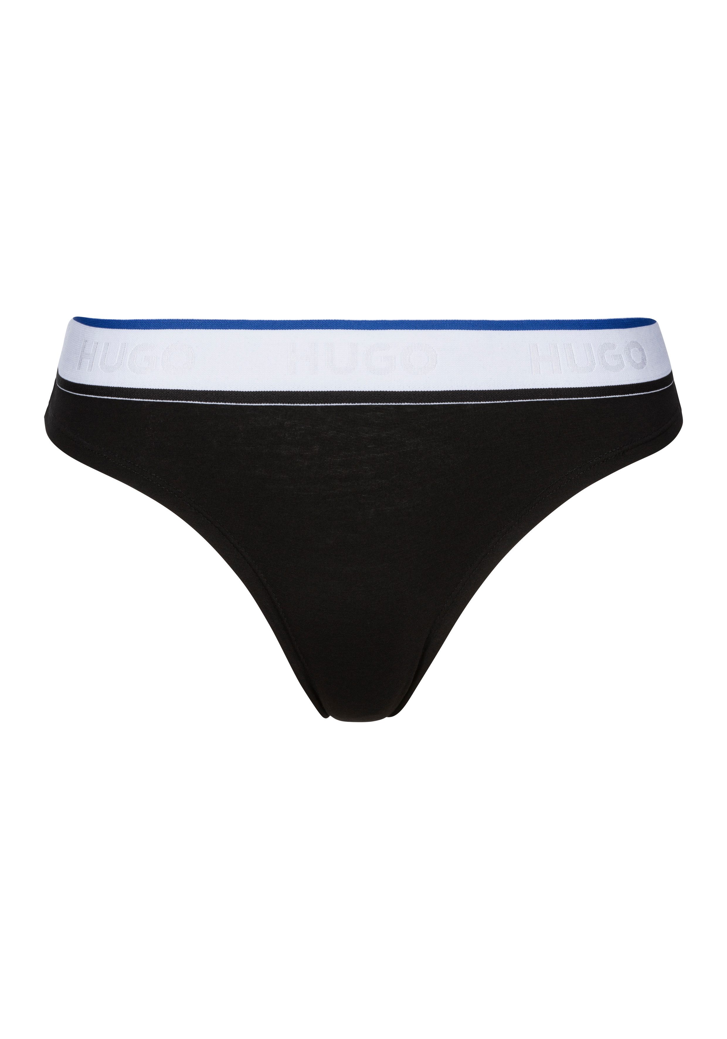 OTTO HUGO Blue T-string THONG BLUE dames strings maat L zwart
