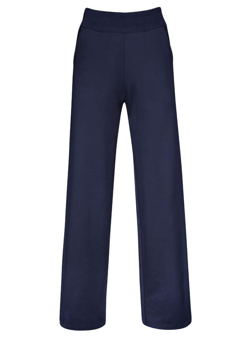 Trigema Jerseybroek TRIGEMA Joggingbroek met wijde pijpen (1-delig)