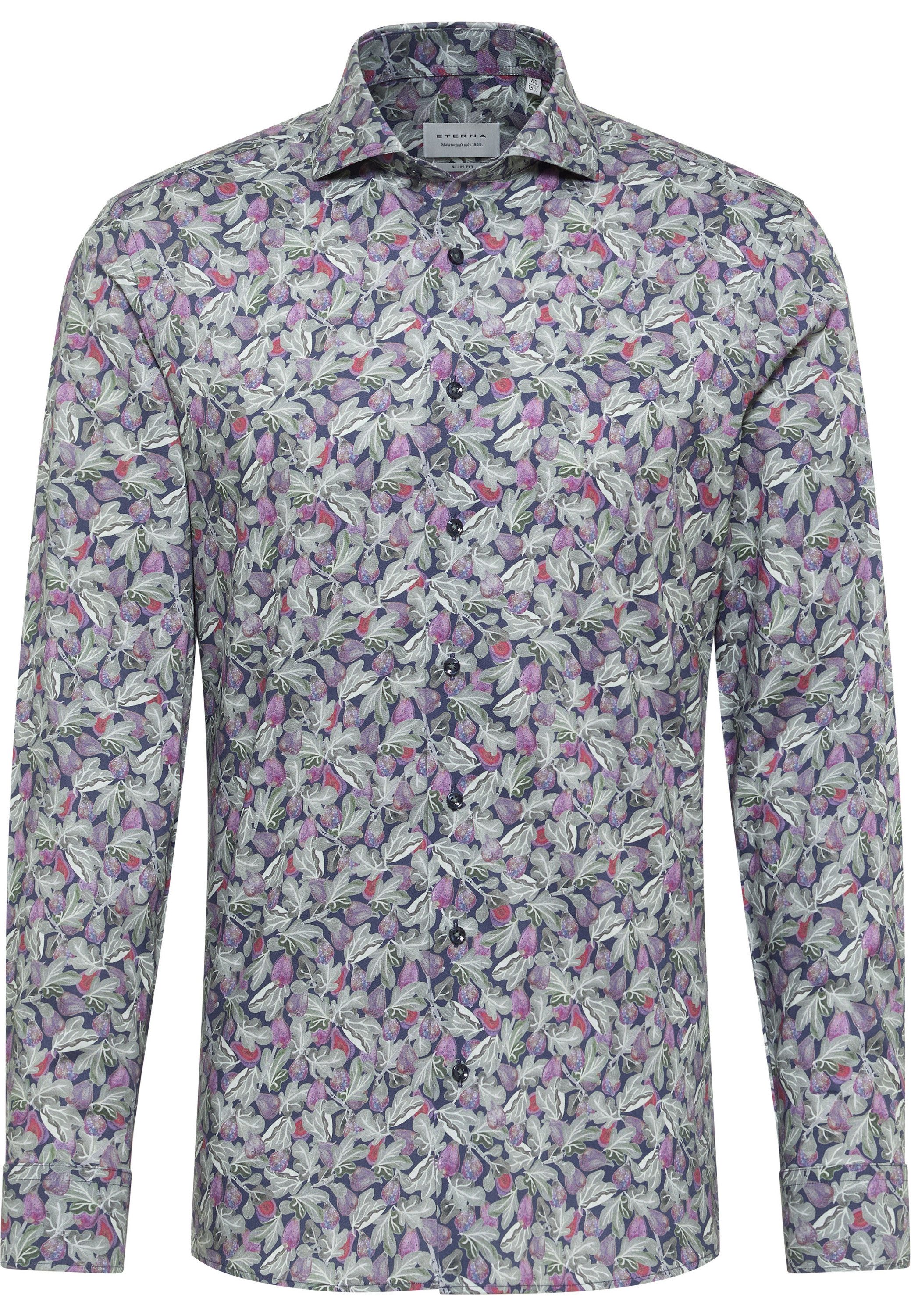 Eterna Overhemd met lange mouwen Slim fit NON IRON (strijkvrij)