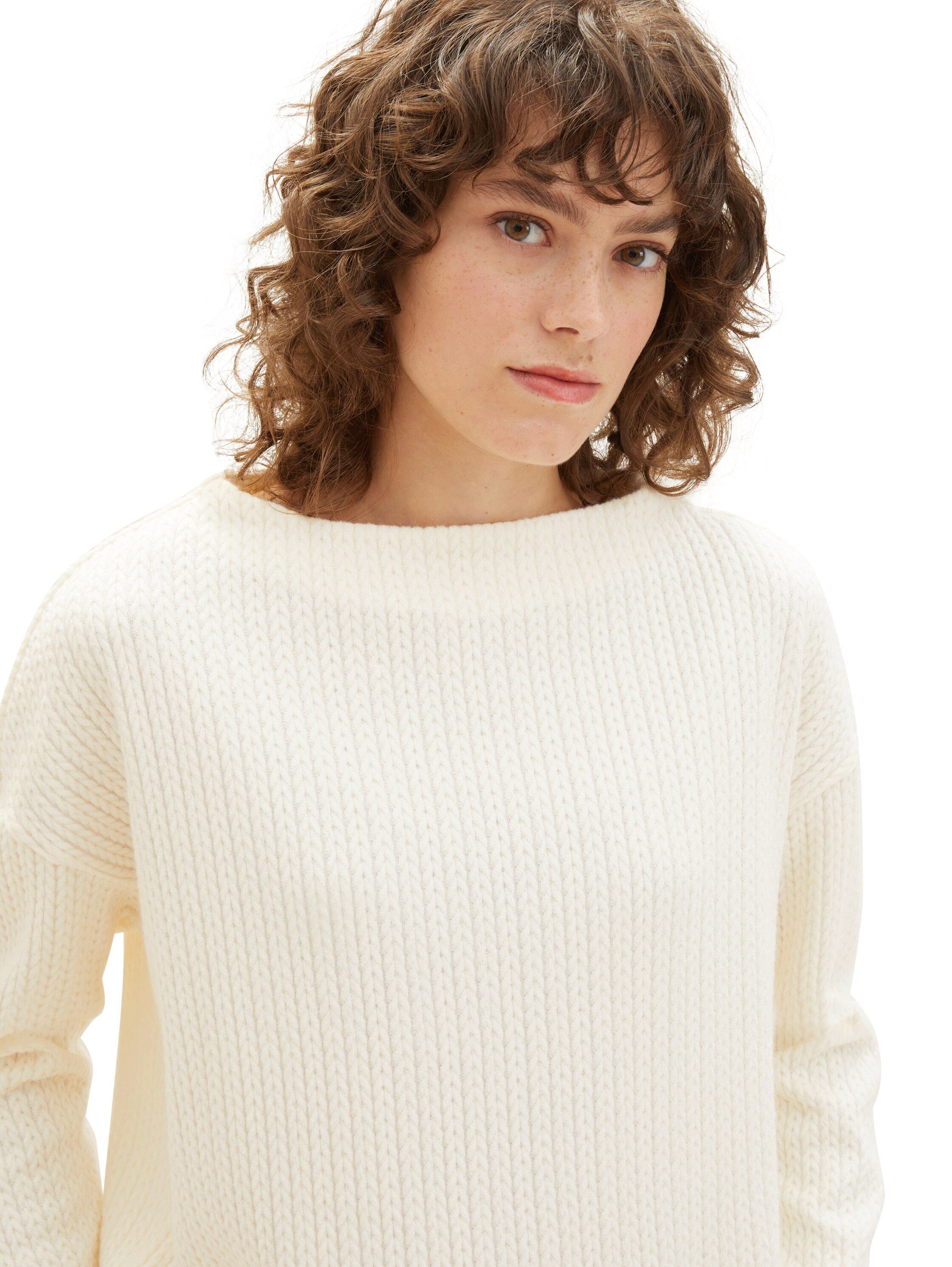 Tom Tailor Sweatshirt met drop-shoulder naad