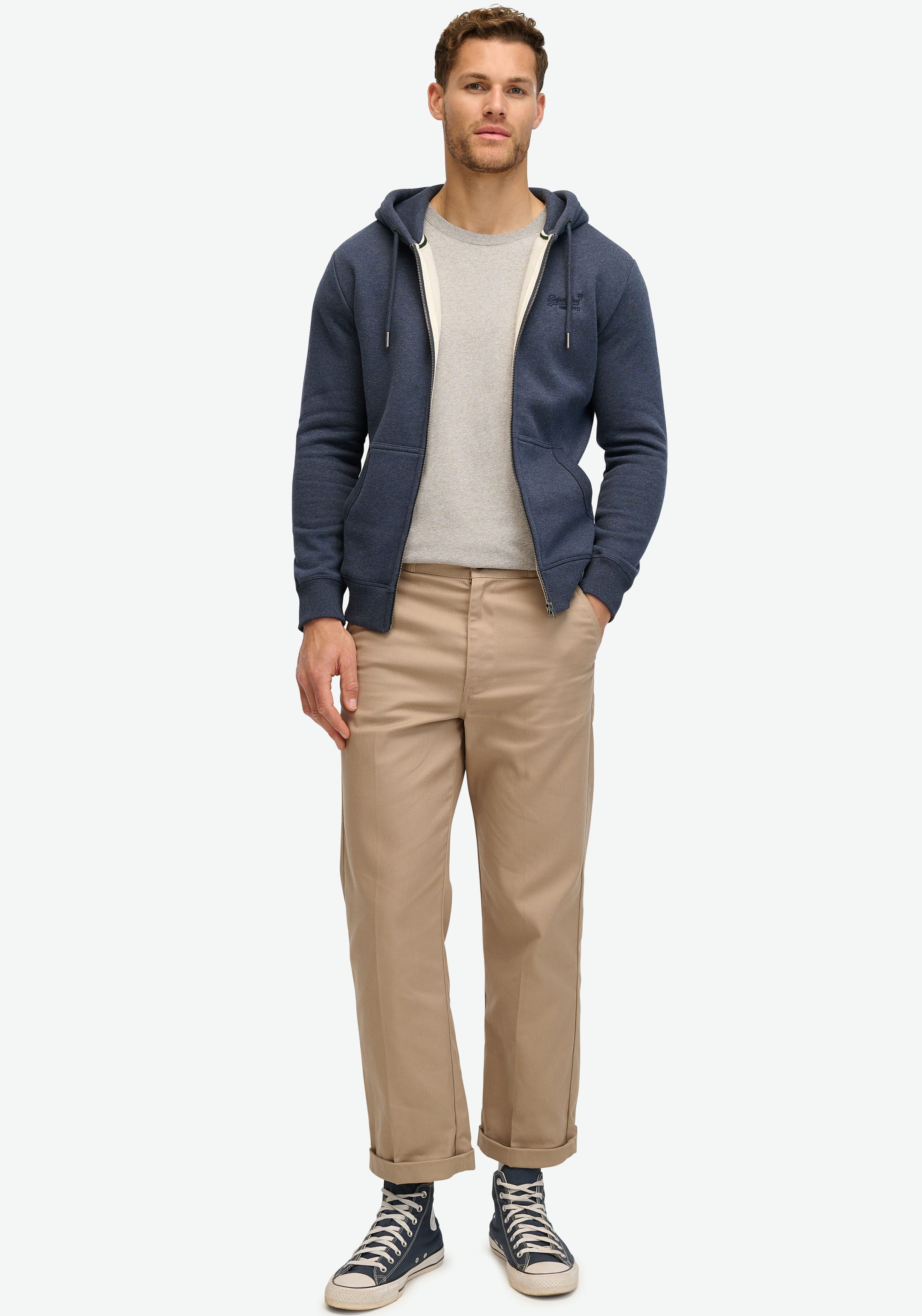Superdry Capuchonsweatvest ESSENTIAL LOGO ZIP HOODIE