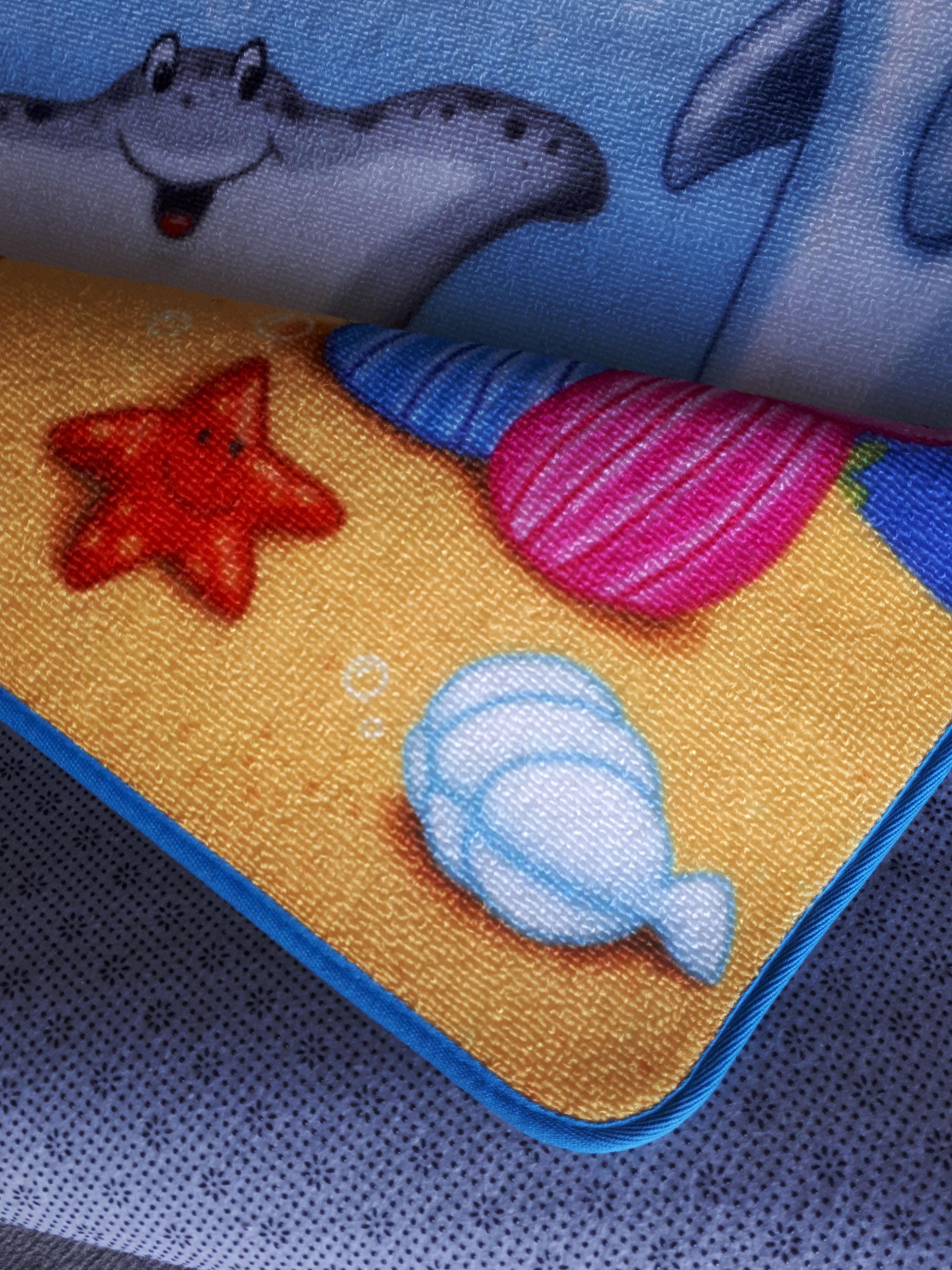 Böing Carpet Kindervloerkleed Lovely Kids LK-7 Motief dieren in de zee, kinderkamer