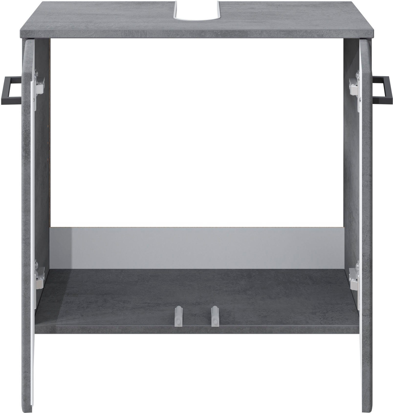 Saphir Badkamerserie Quickset 945 4-delig, wastafelonderkast en LED spiegelkast (4-delig)