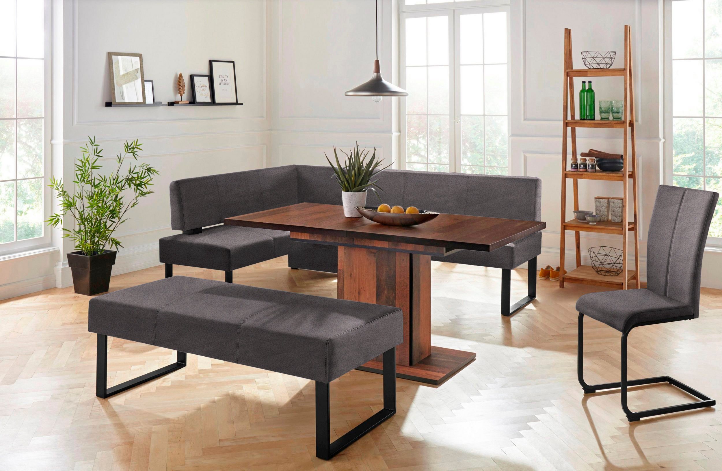 Home affaire Zitbank Oliver Breedte 140 cm, met metalen frame