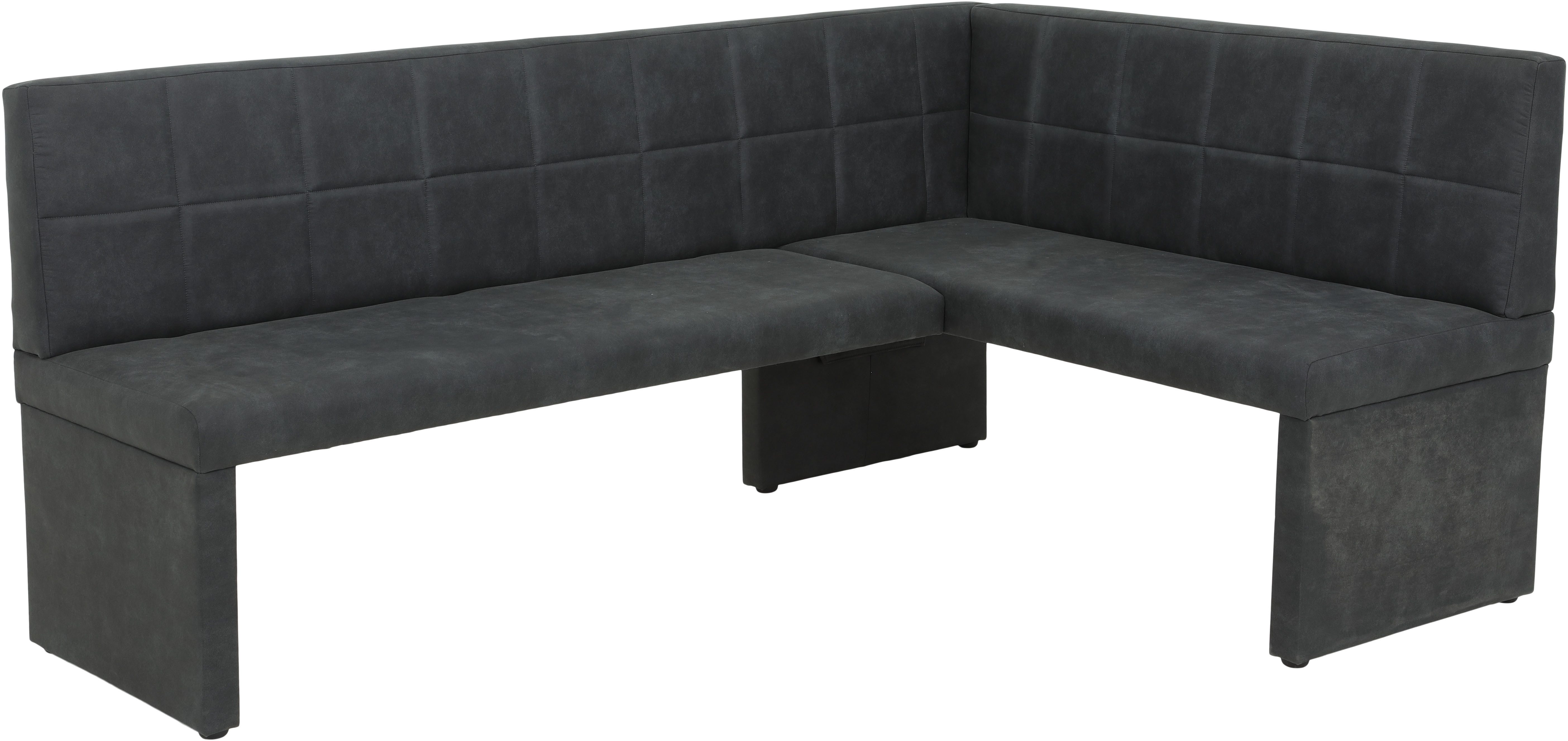 HELA Eethoek Spree Eettafel 140x90 cm met dikke rand, microvezel bekleding(4-delig)