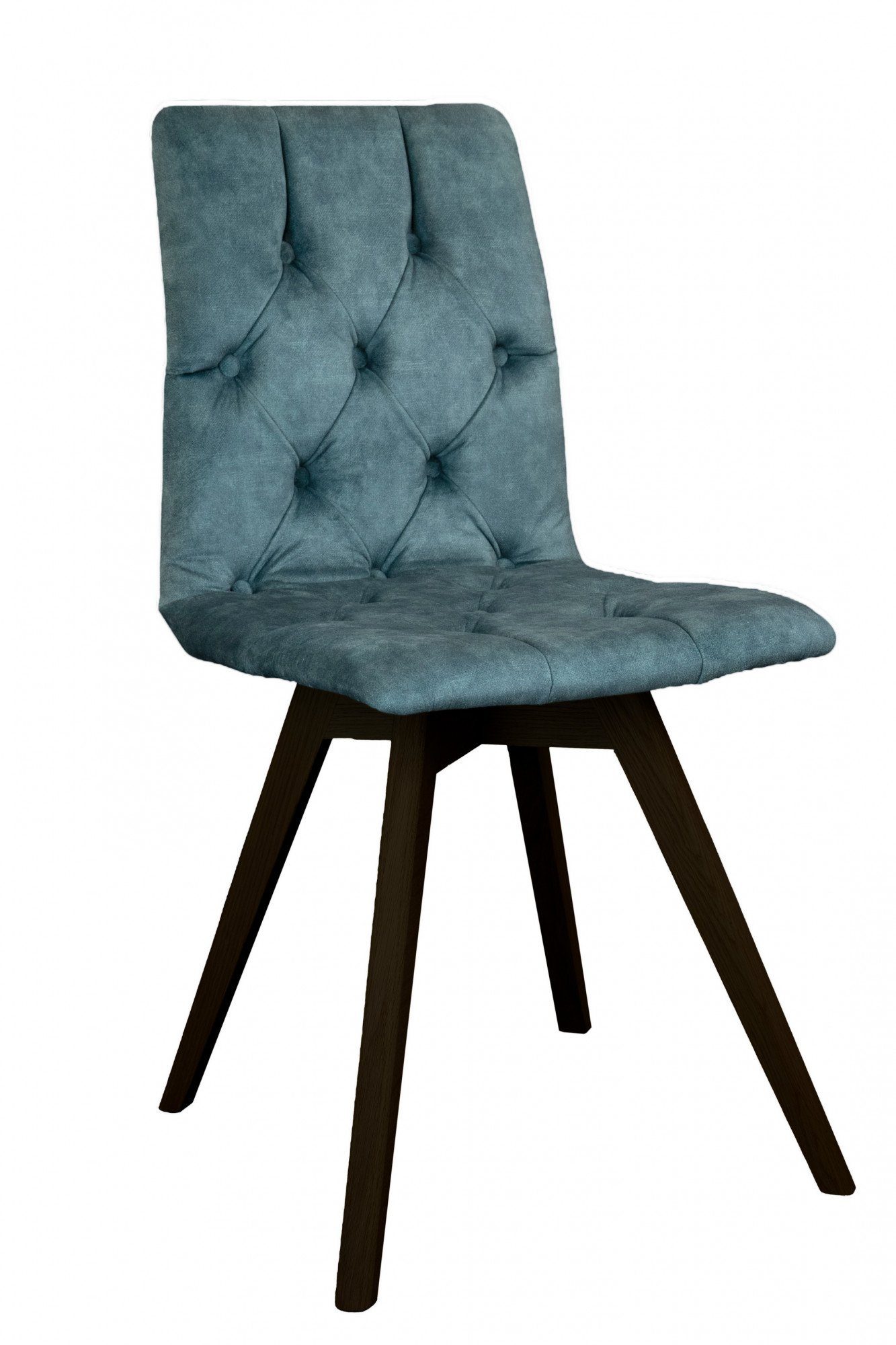 andas Eetkamerstoel Rania met massief houten poten (set, 2 stuks)