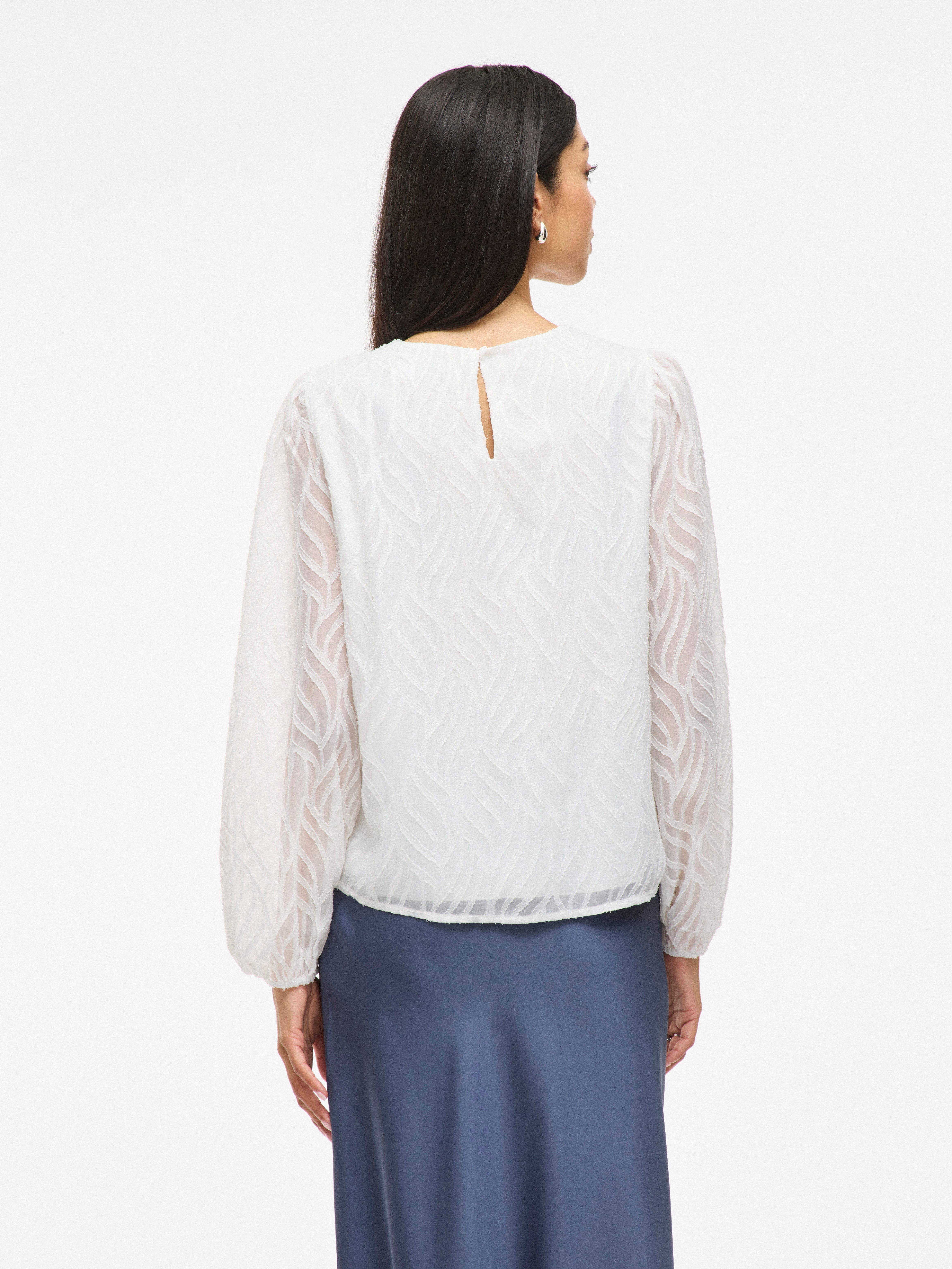 Vila Shirt VIMIKA O-NECK L/S TOP - NOOS