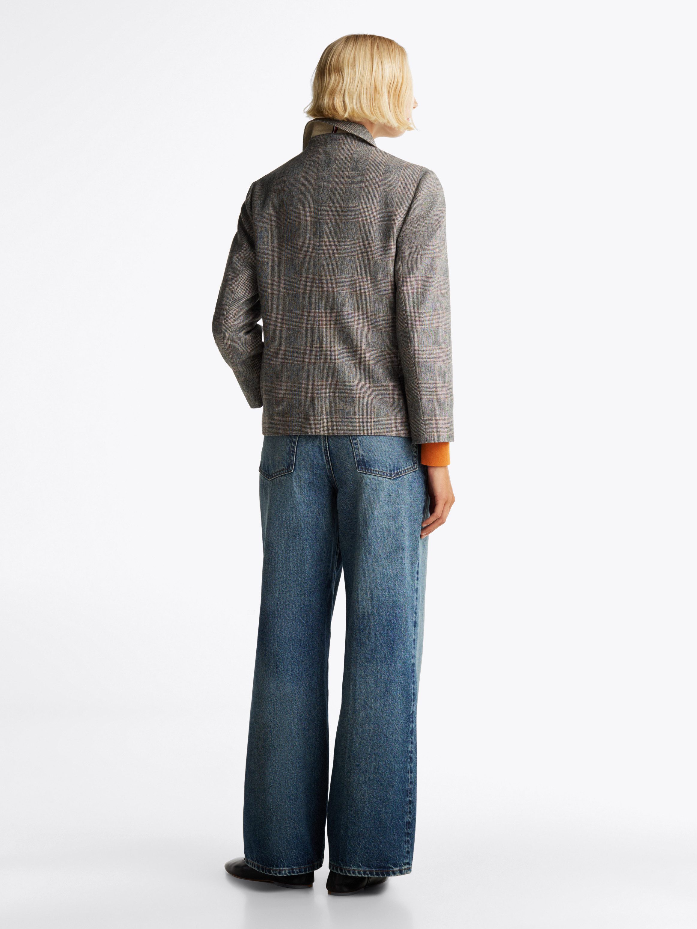 Tommy Hilfiger Korte blazer WOOL MIX CHECK SB BLAZER