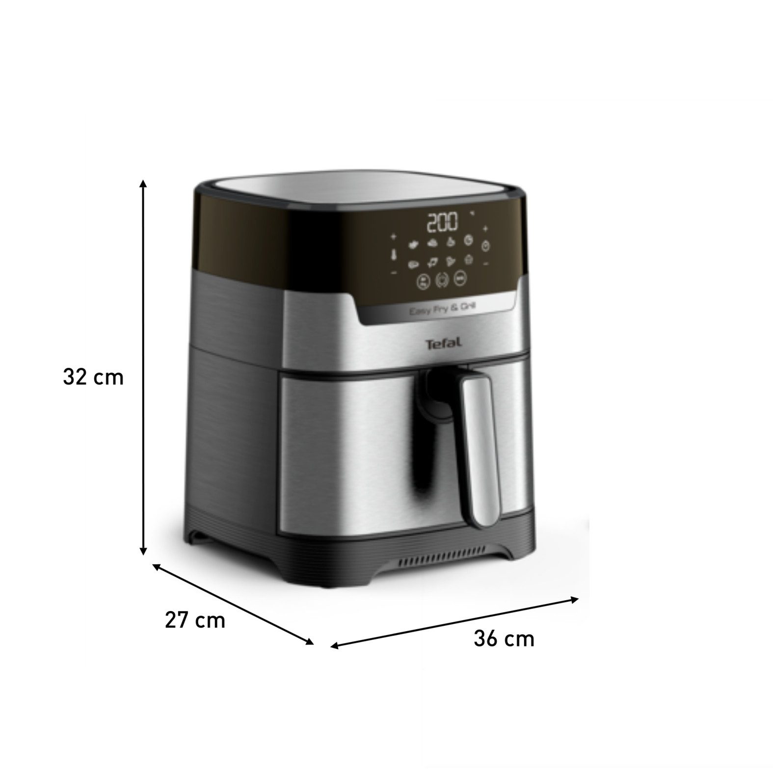 Tefal Friteuse Easy Fry & Grill Deluxe Heteluchtfriteuse & grill, display, 4,2 L, 8 kookprogramma's, EY505D