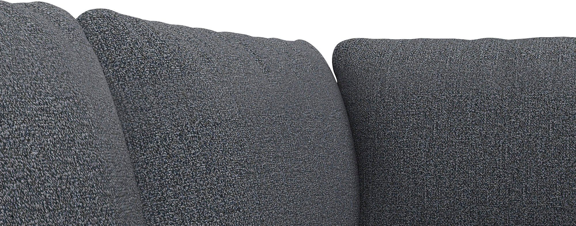 FLEXLUX Hoekbank Bolzano, elegant en comfortabel, L-vorm Zitting opgebouwd met koudschuim & staalgolven, losse zit- & rugkussens