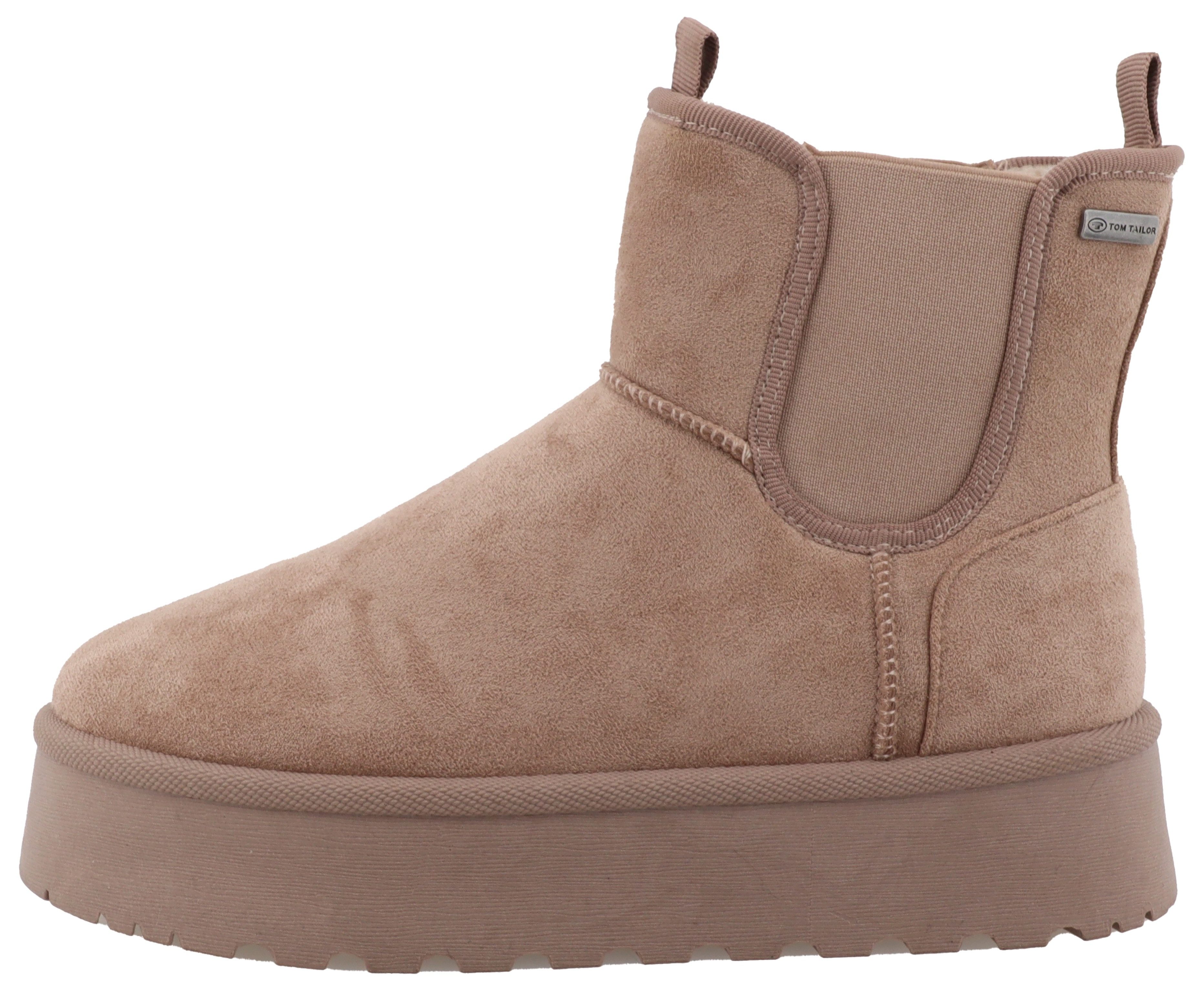 Tom Tailor Winterlaarzen , plateau, instappers, pantoffel met twee aanhaallussen