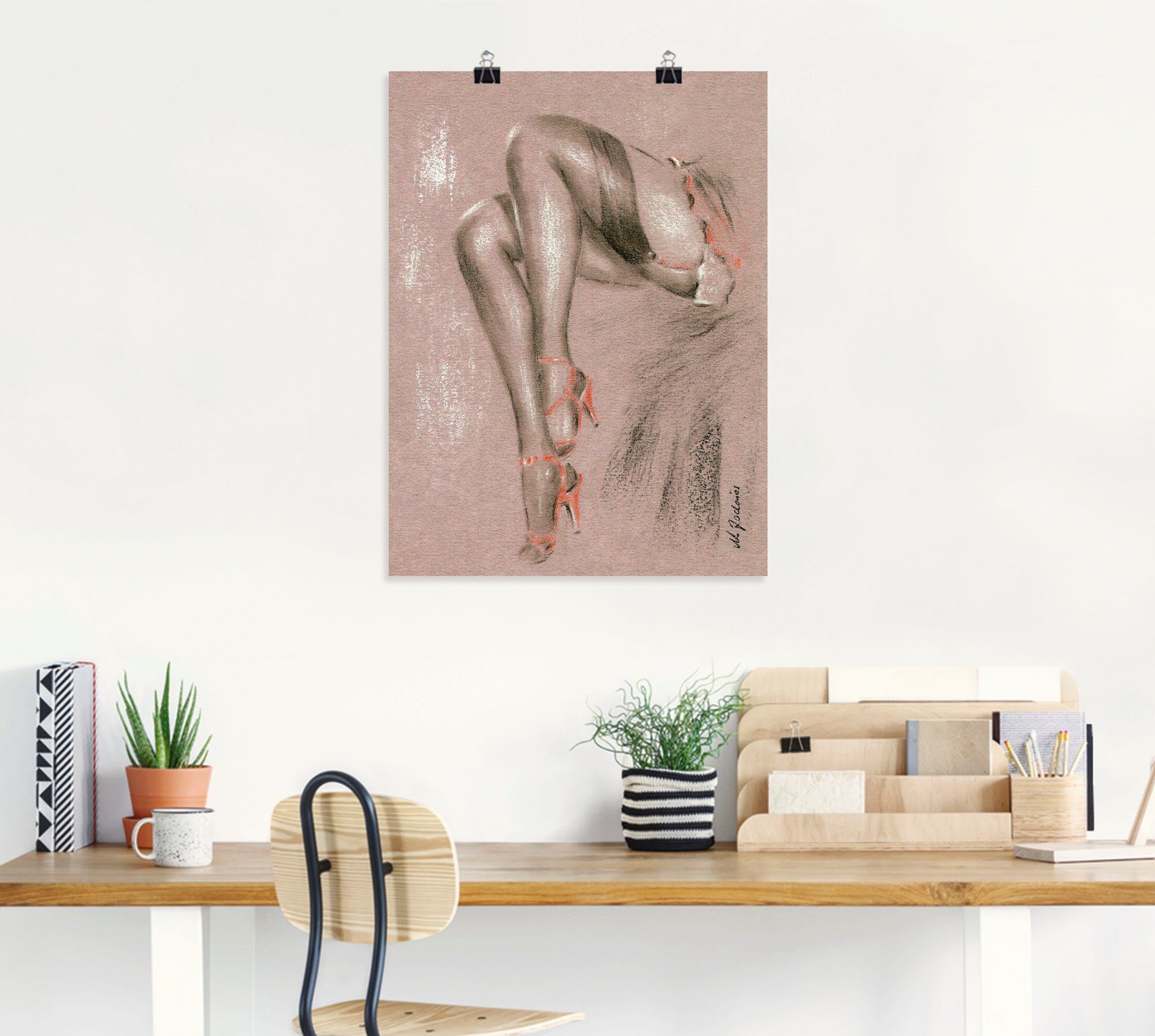 Artland Artprint Erotisch in highheels als artprint op linnen, poster in verschillende formaten maten