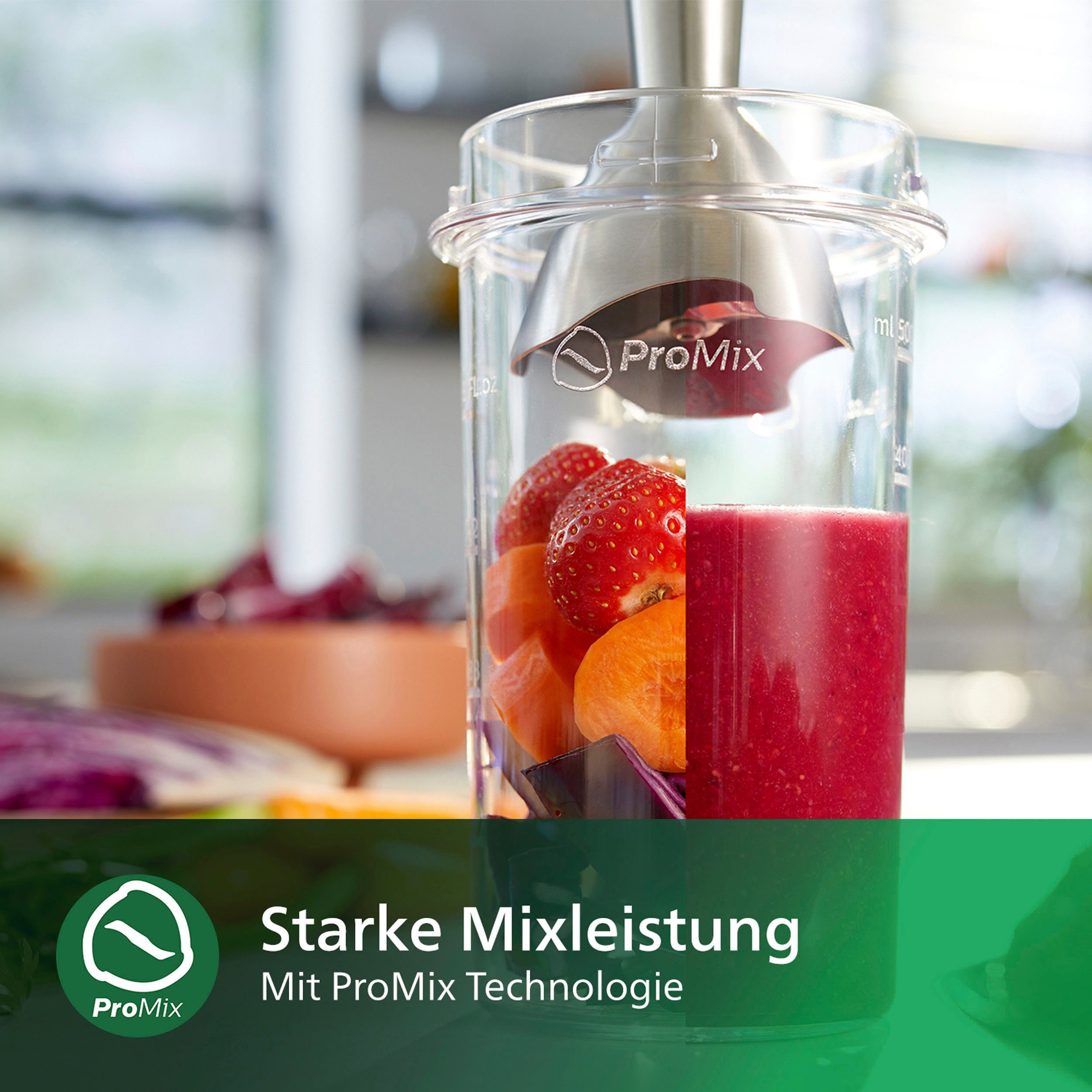 Philips Staafmixer HR2534/00 Daily Collection ProMix Metalen mengstaaf, incl. maatbeker