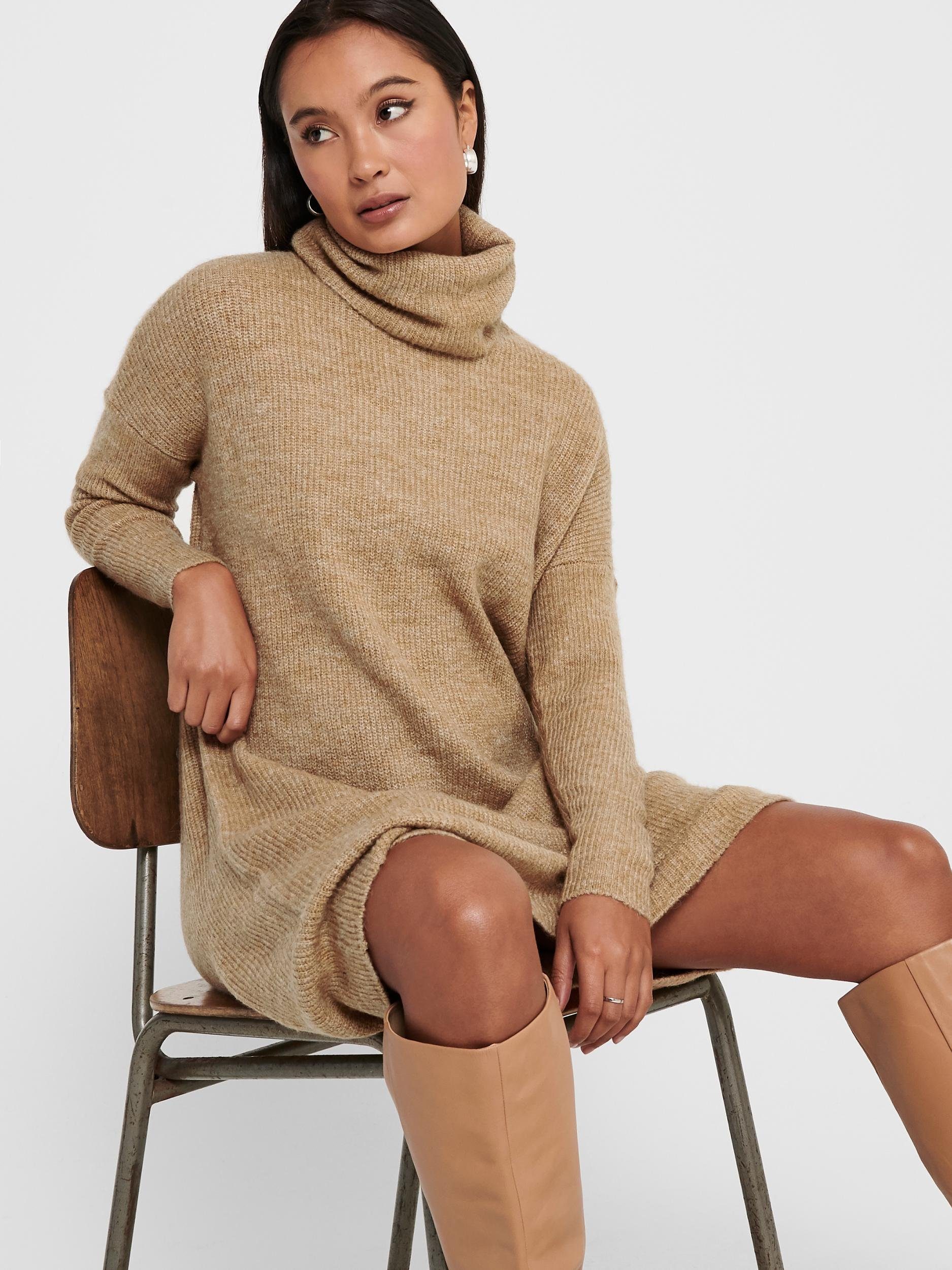 Only Gebreide jurk ONLJANA L/S COWLNCK DRESS