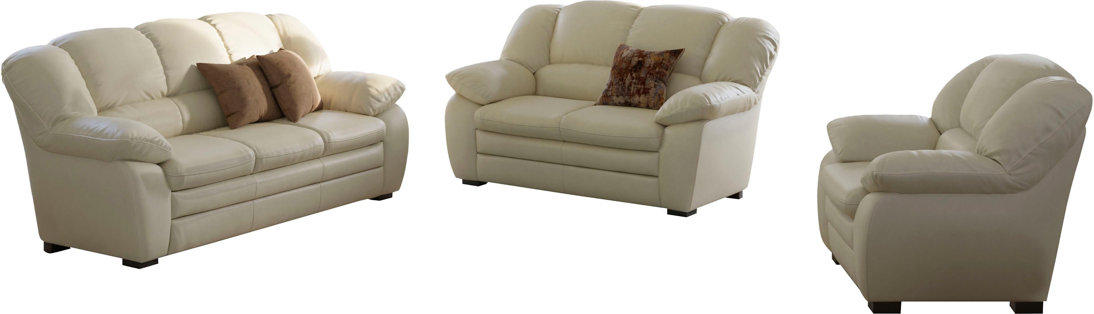 COTTA Zithoek Casino Set: fauteuil, 2-zitsbank, 2,5-zitsbank (set, 3-delig)