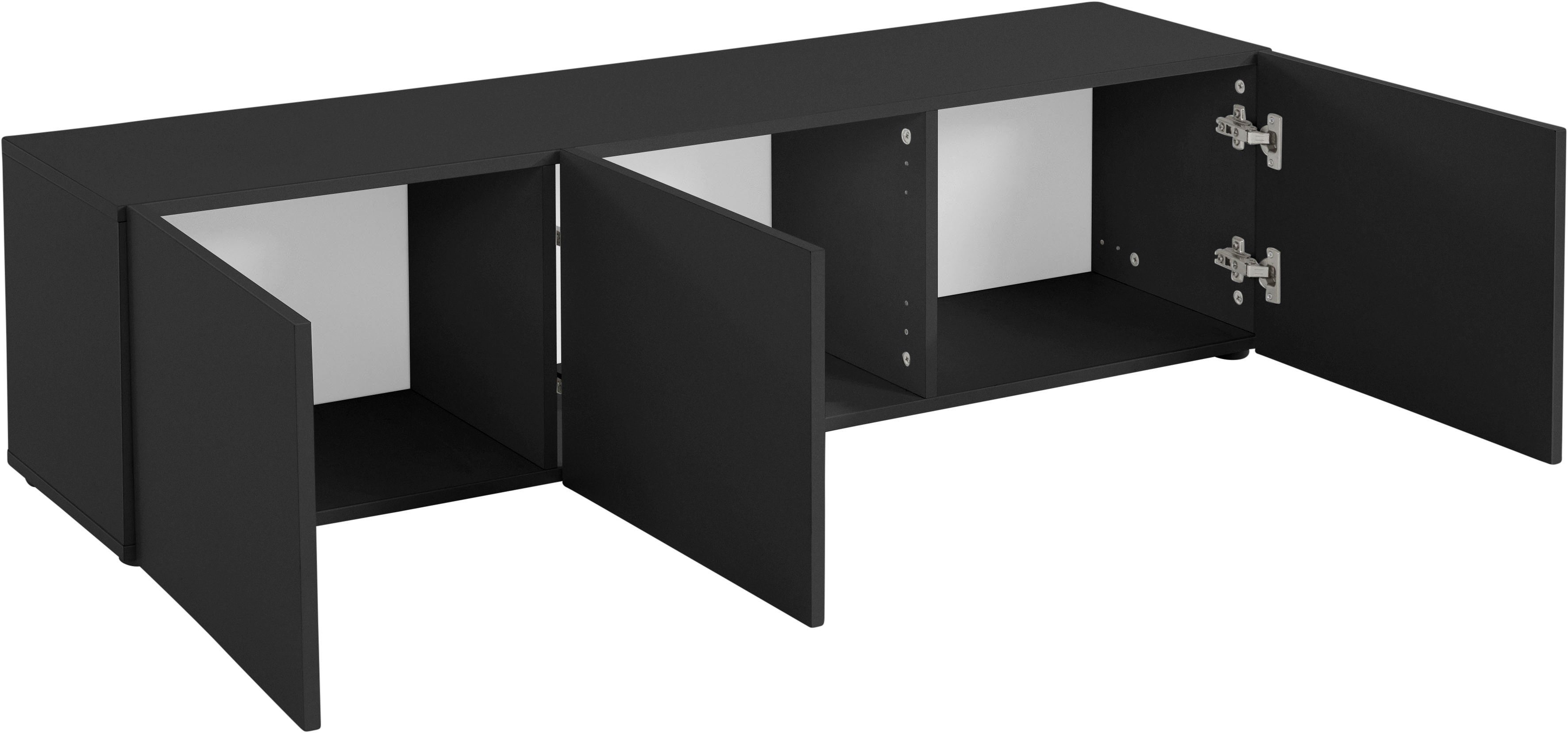 borchardt Möbel Tv-meubel Sophia Breedte 139 cm met 3 deuren, staand en hangend