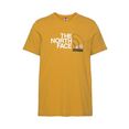 the north face t-shirt geel