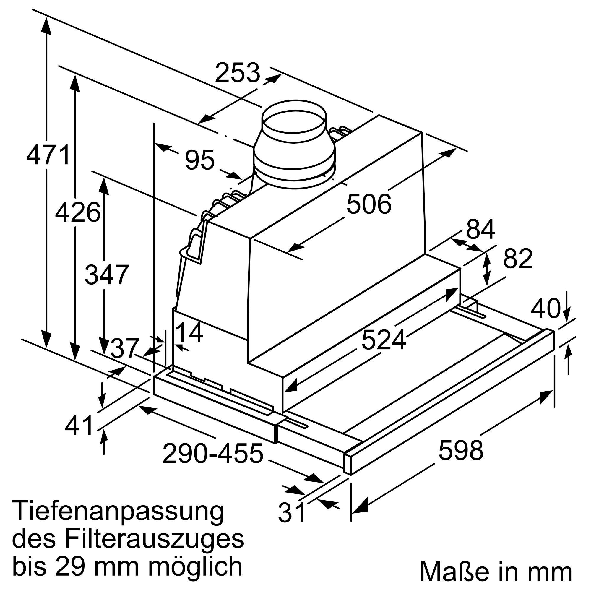 SIEMENS Vlakscherm-afzuigkap LI67SA671