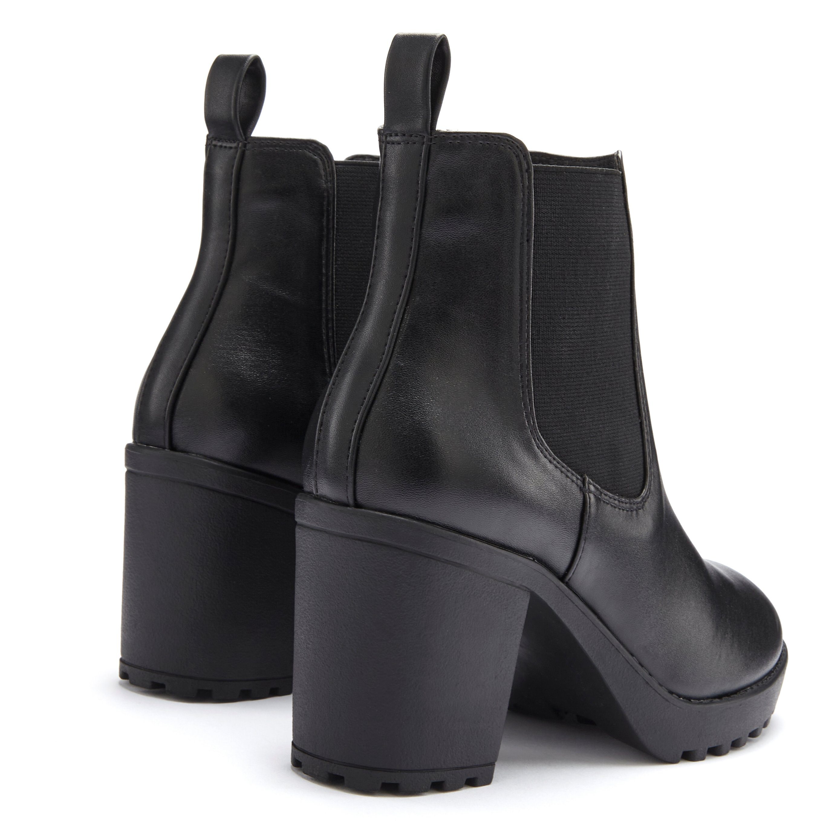 Vivance Chelsea-boots met blokhak & stretch inzet, hoge hak enkellaarsjes, enkellaarsjes