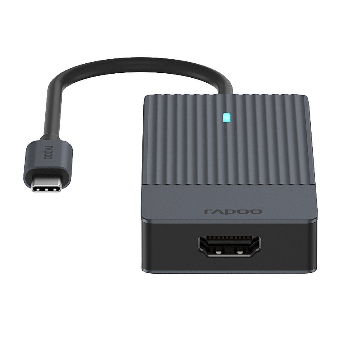 Rapoo USB-adapter UCM-2001 USB-C multiport adapter, 4in1, grijs