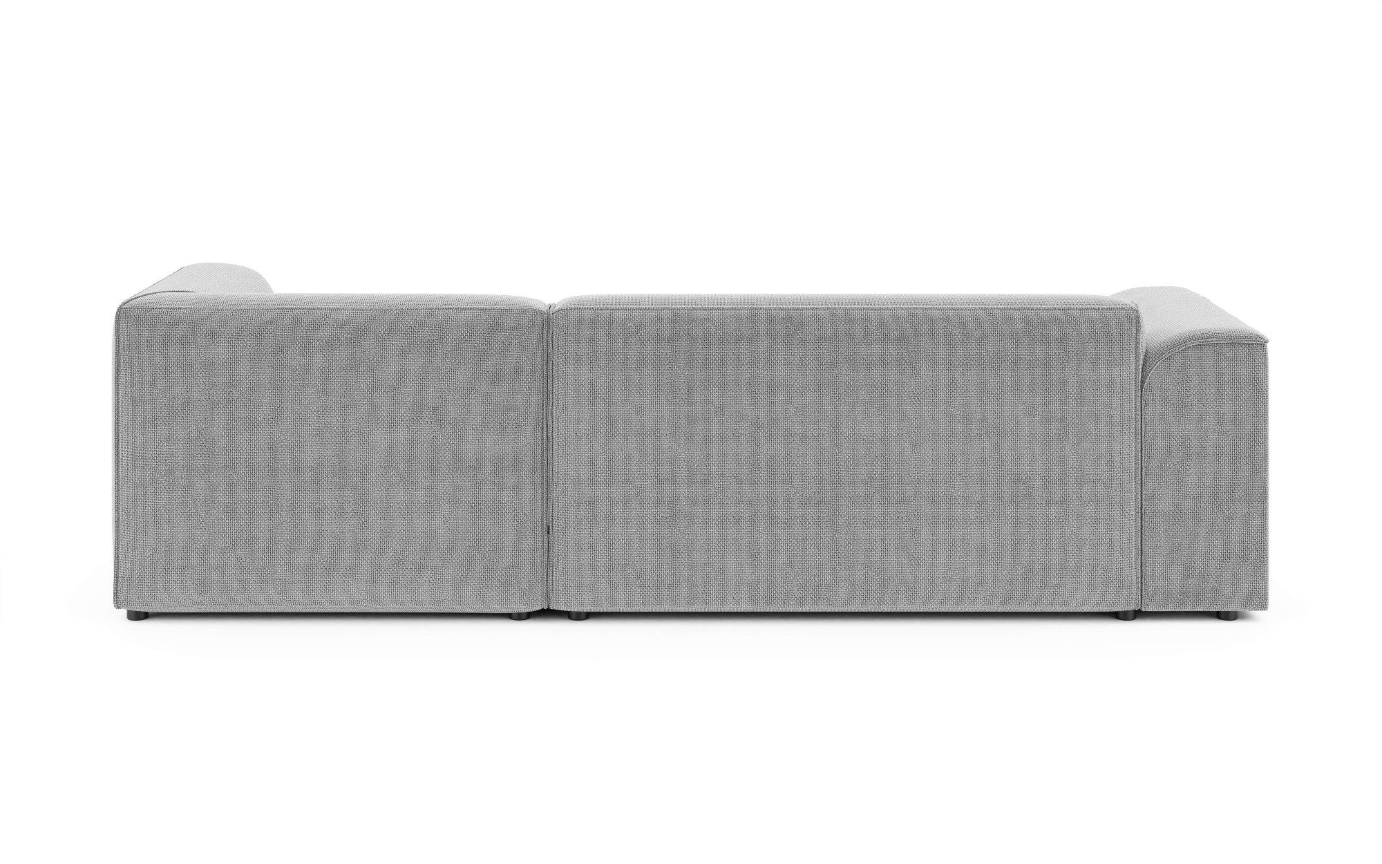 INOSIGN Hoekbank MERID L-vorm (257 cm), tijdloos & stijlvol ontwerp Uitgebreid gepolsterd, in cord, chenille en structuur
