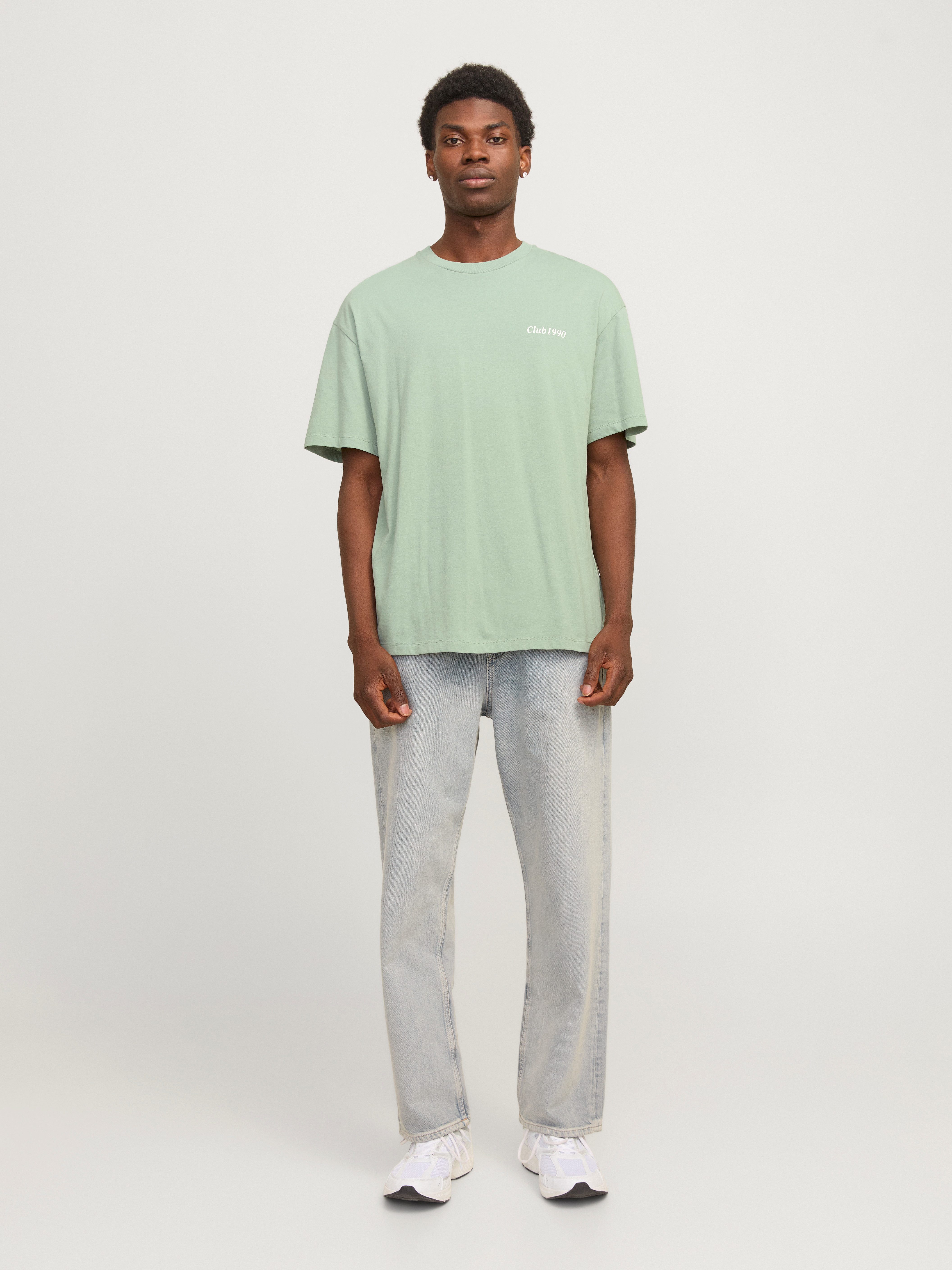 Jack & Jones Shirt met ronde hals JJEBRADLEY GRAPHIC TEE SS O-NECK NOOS