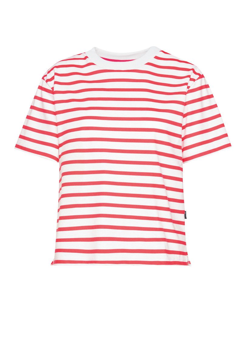 Trigema T-shirt TRIGEMA Cropped T-shirt met streepjespatroon (1-delig)