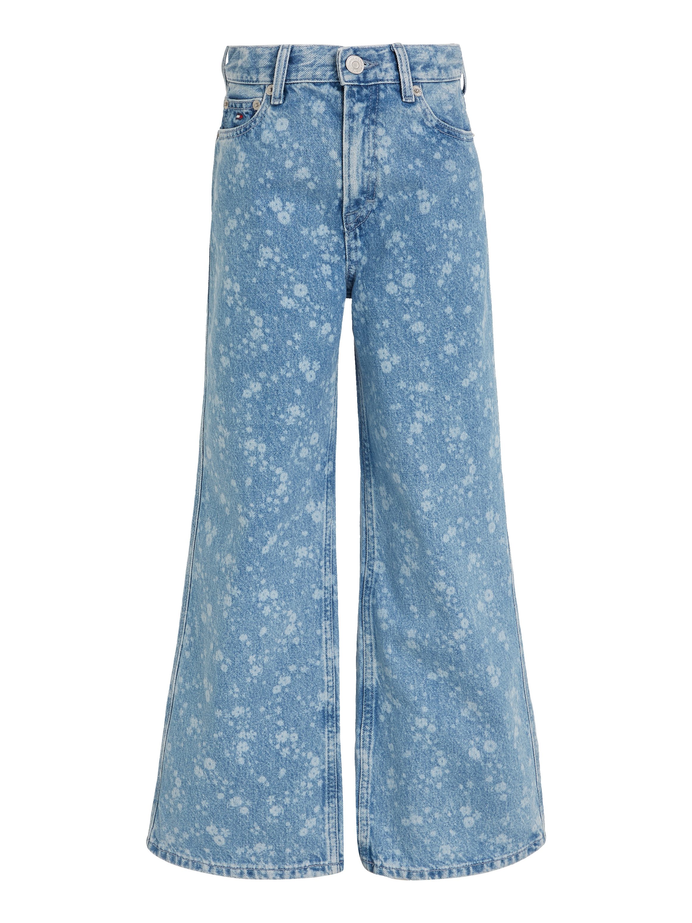 Tommy Hilfiger Bootcut jeans MABEL FLOWER DENIM Kinderen tot 16 jaar in 5-pocket-stijl