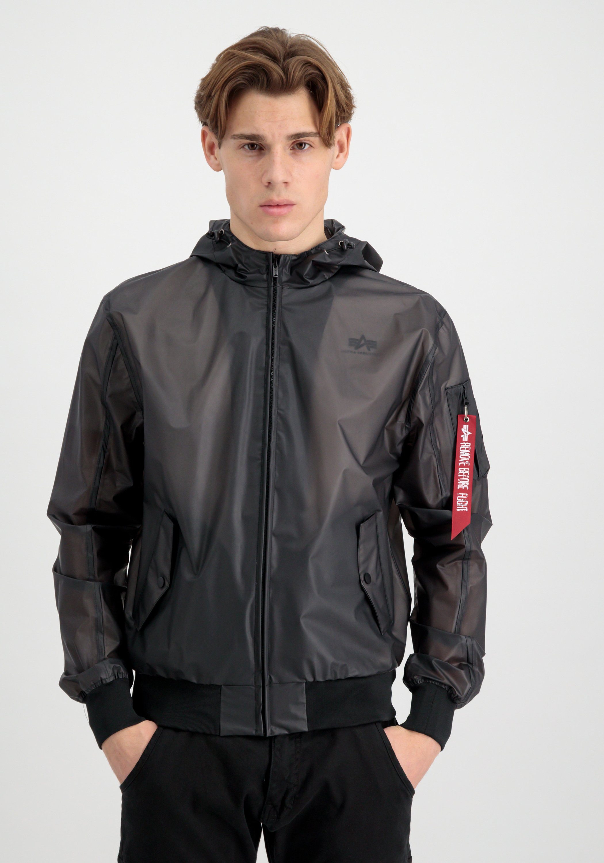 Alpha Industries Regenjack Men Outdoor Jackets MA-1 Hooded Rainjacket