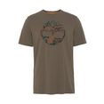 timberland t-shirt outdoor heritage seasonal camo tree logo tee (regular) groen