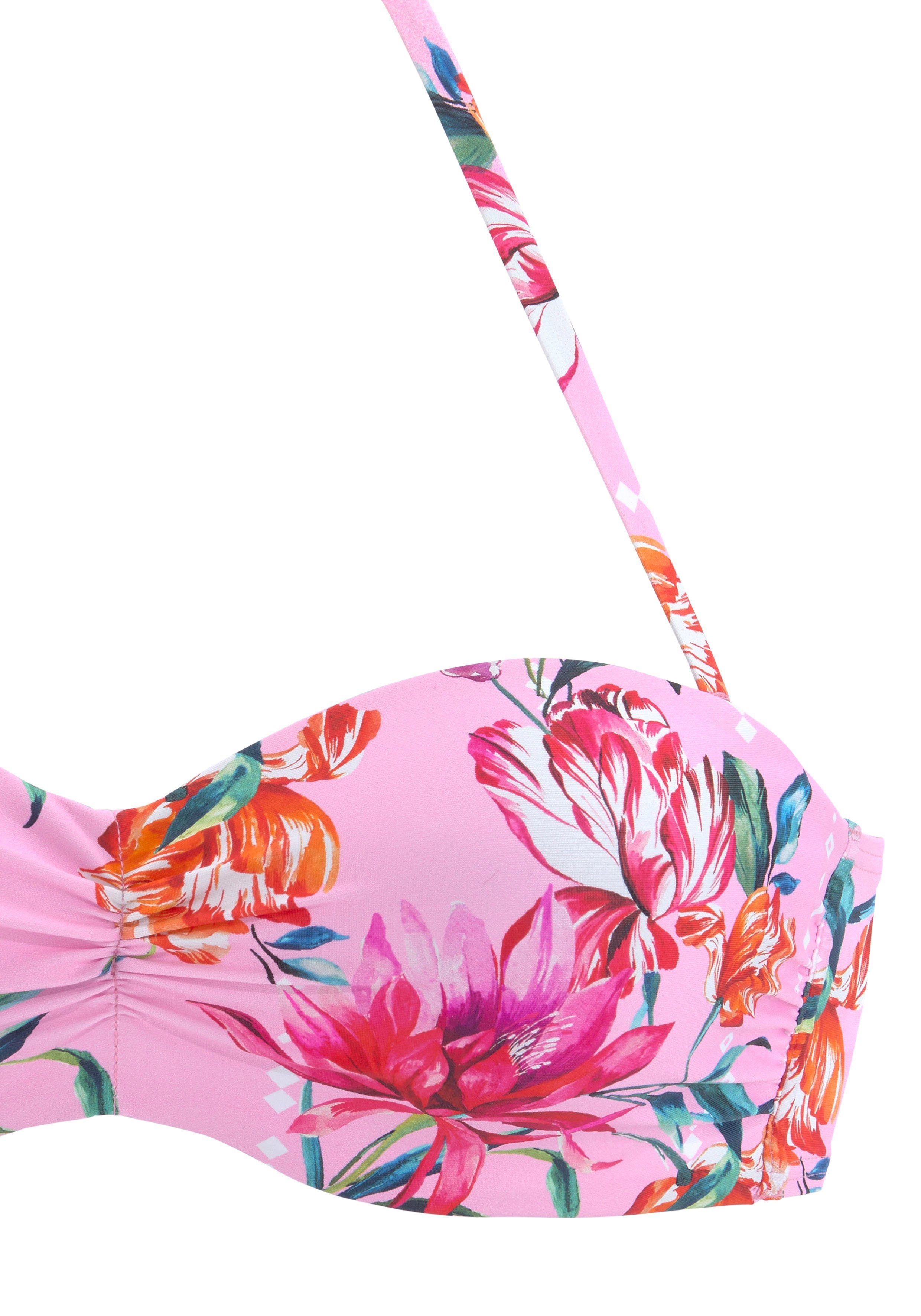 Sunseeker Beugelbikinitop in bandeaumodel Modern met bloemenprint