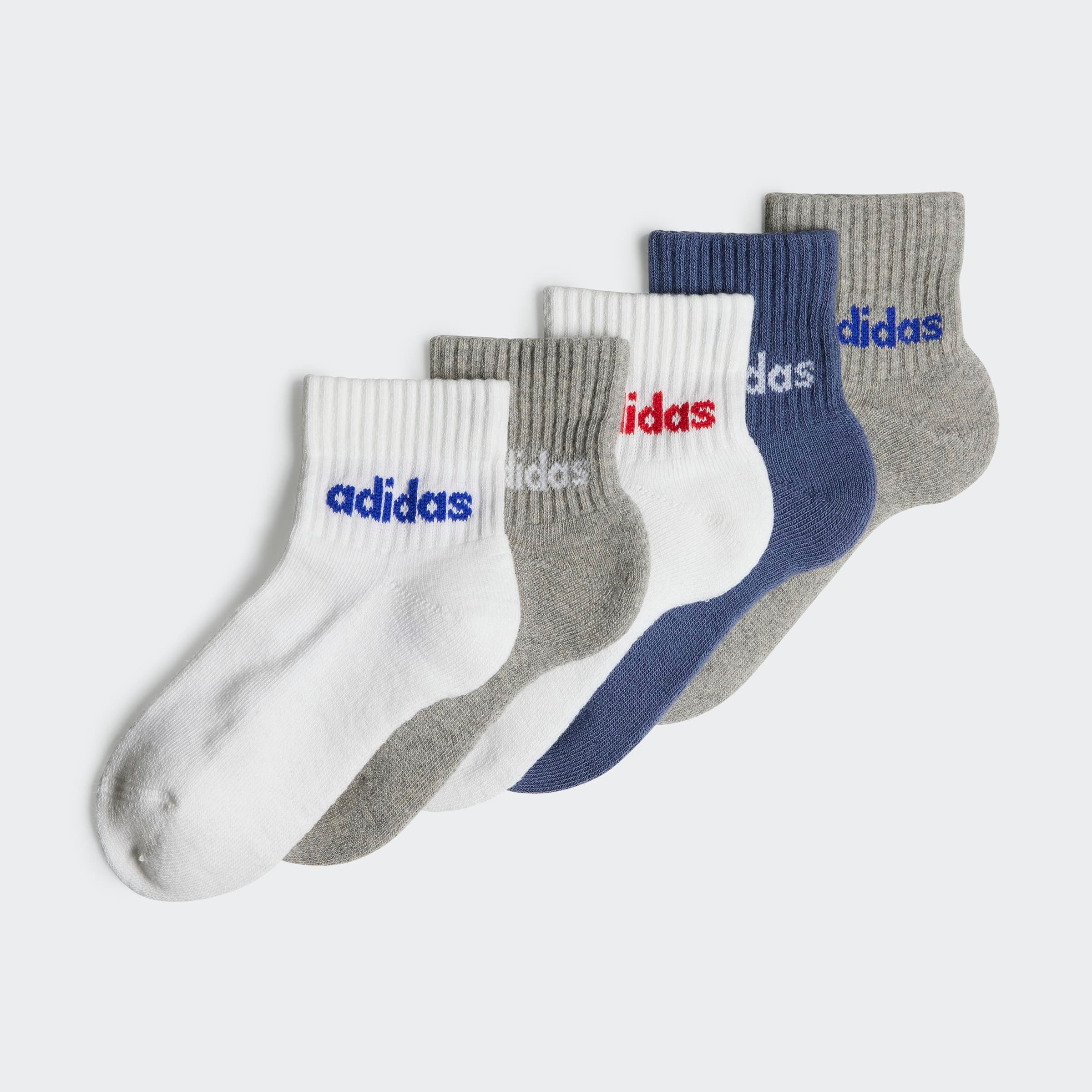 adidas Performance Functionele sokken KIDS LIN ANK 5P (5 paar) meisjes sokken maat XS (16/18) wit