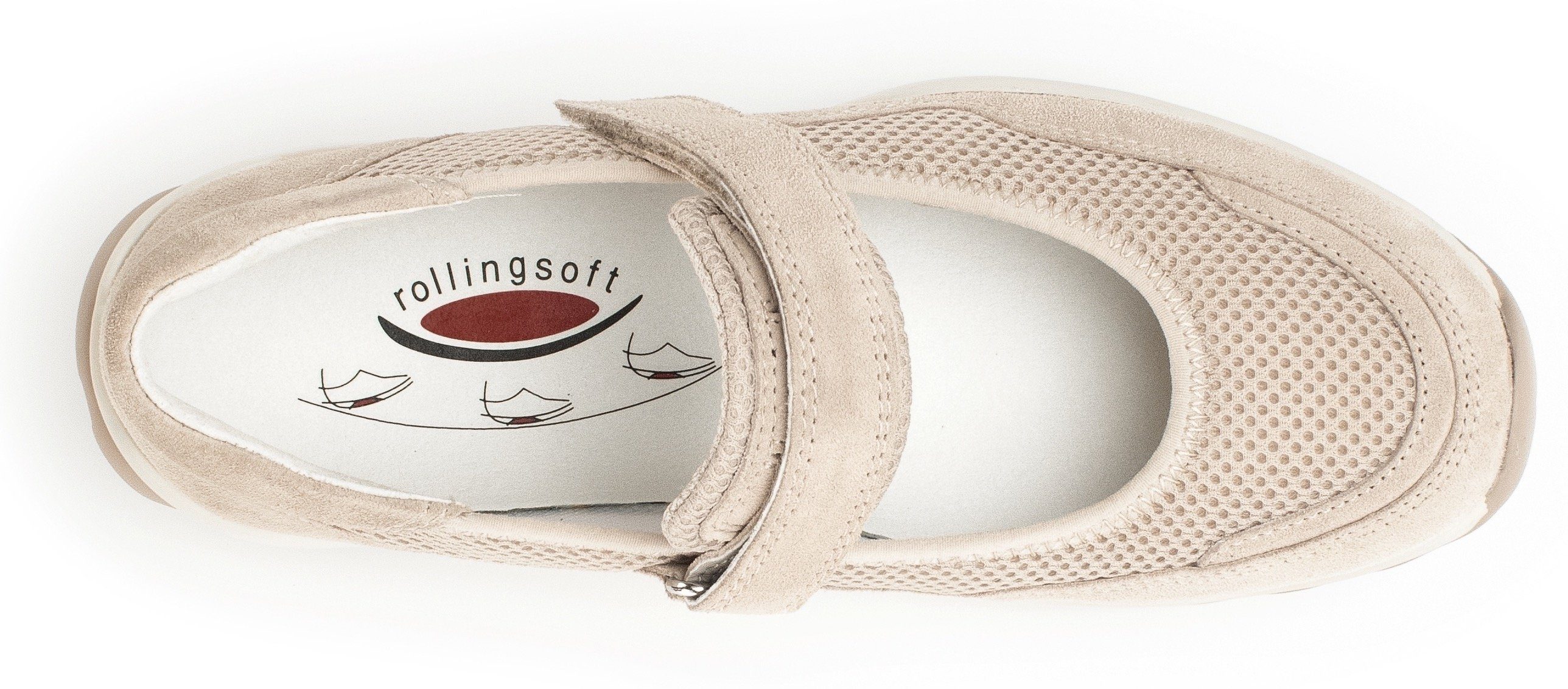 Gabor Rollingsoft Ballerina's met riempje klittenbandschoen, vrijetijdsschoen, comfortabele schoen met klittenband