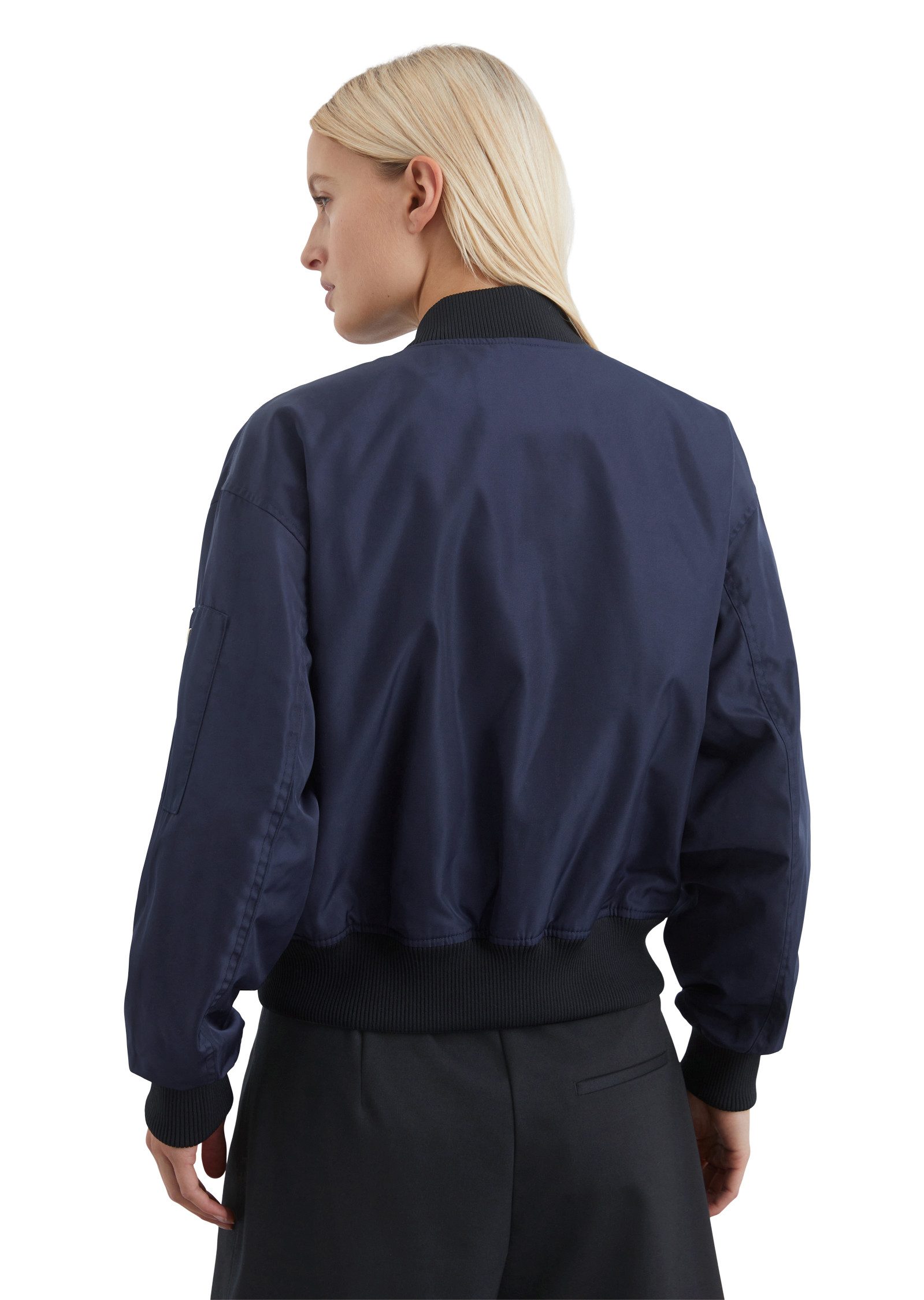 Marc O'Polo Blouson met matte glans en fijne structuur
