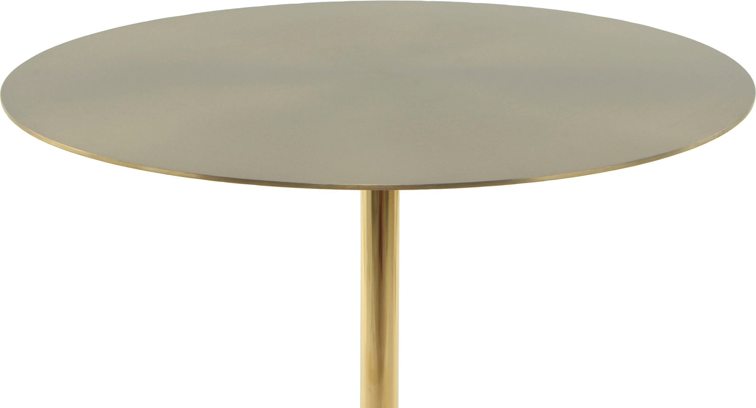Kayoom Bijzettafel Rocio 325, uitgerust met stevige marmeren voet, RVS frame Stabiele marmeren voet, ronde legplank en frame van edelstaal (1 stuk)