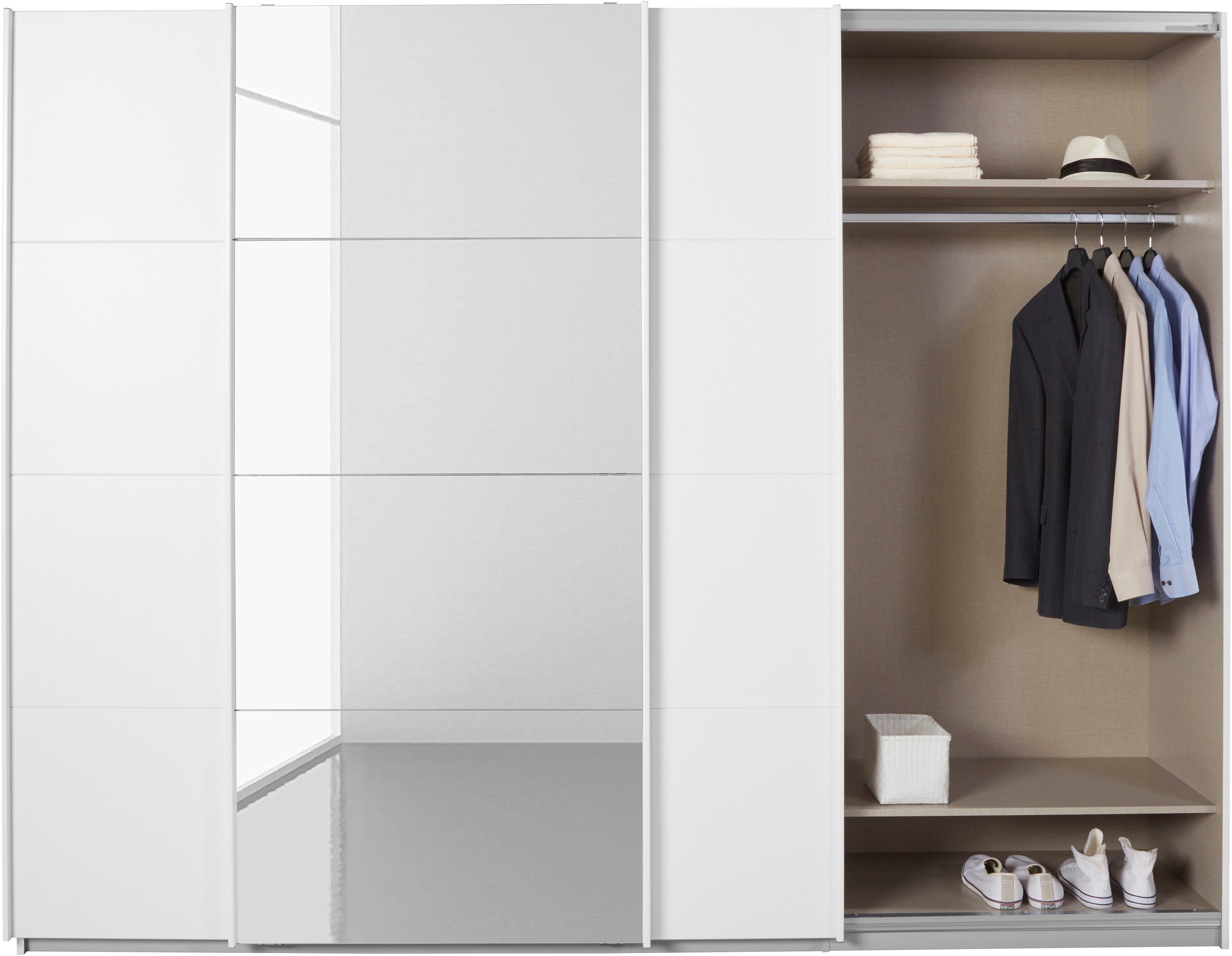 rauch Zweefdeurkast Kledingkast kast garderobe linnenkast BESTSELLER KEPAN inclusief lade-inzet en extra legplanken made in germany