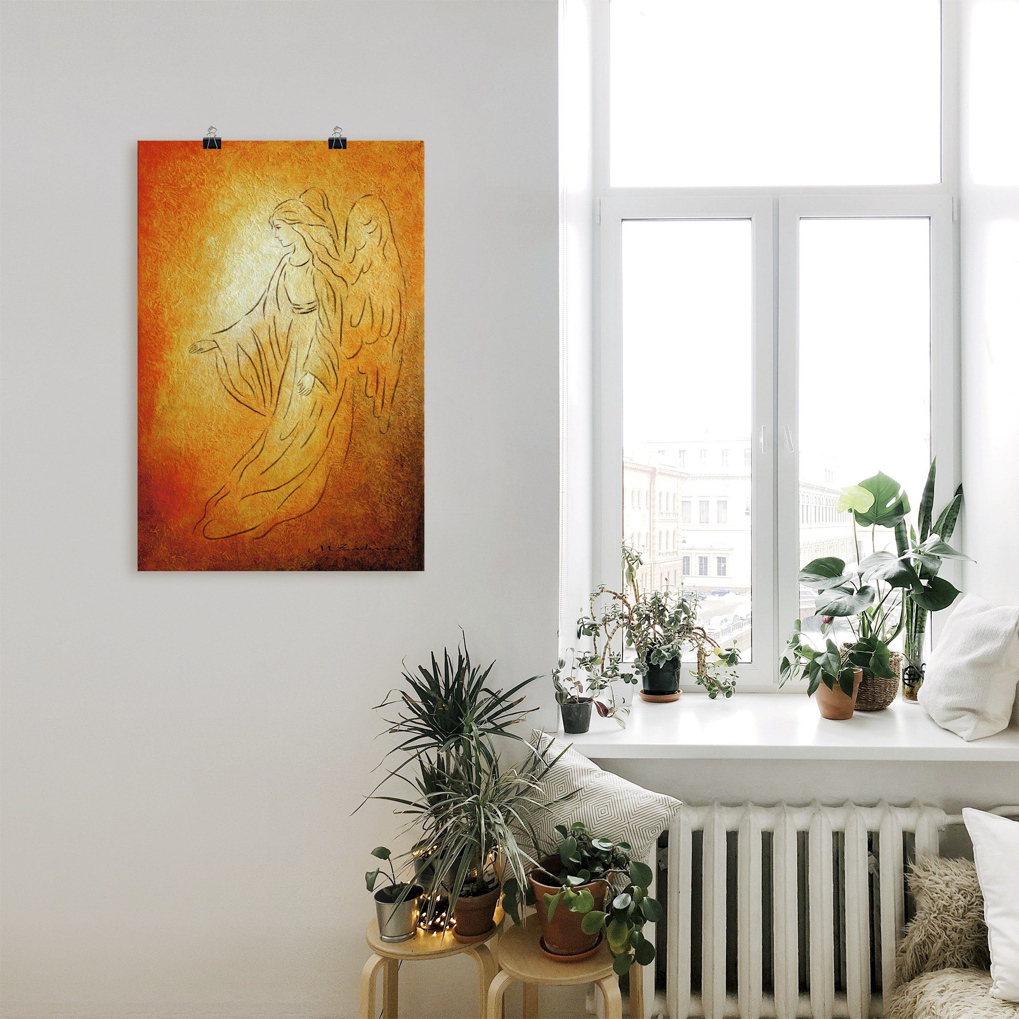 Artland Artprint Engel van de genezing - engelkunst als artprint van aluminium, artprint voor buiten, artprint op linnen, poster, muursticker