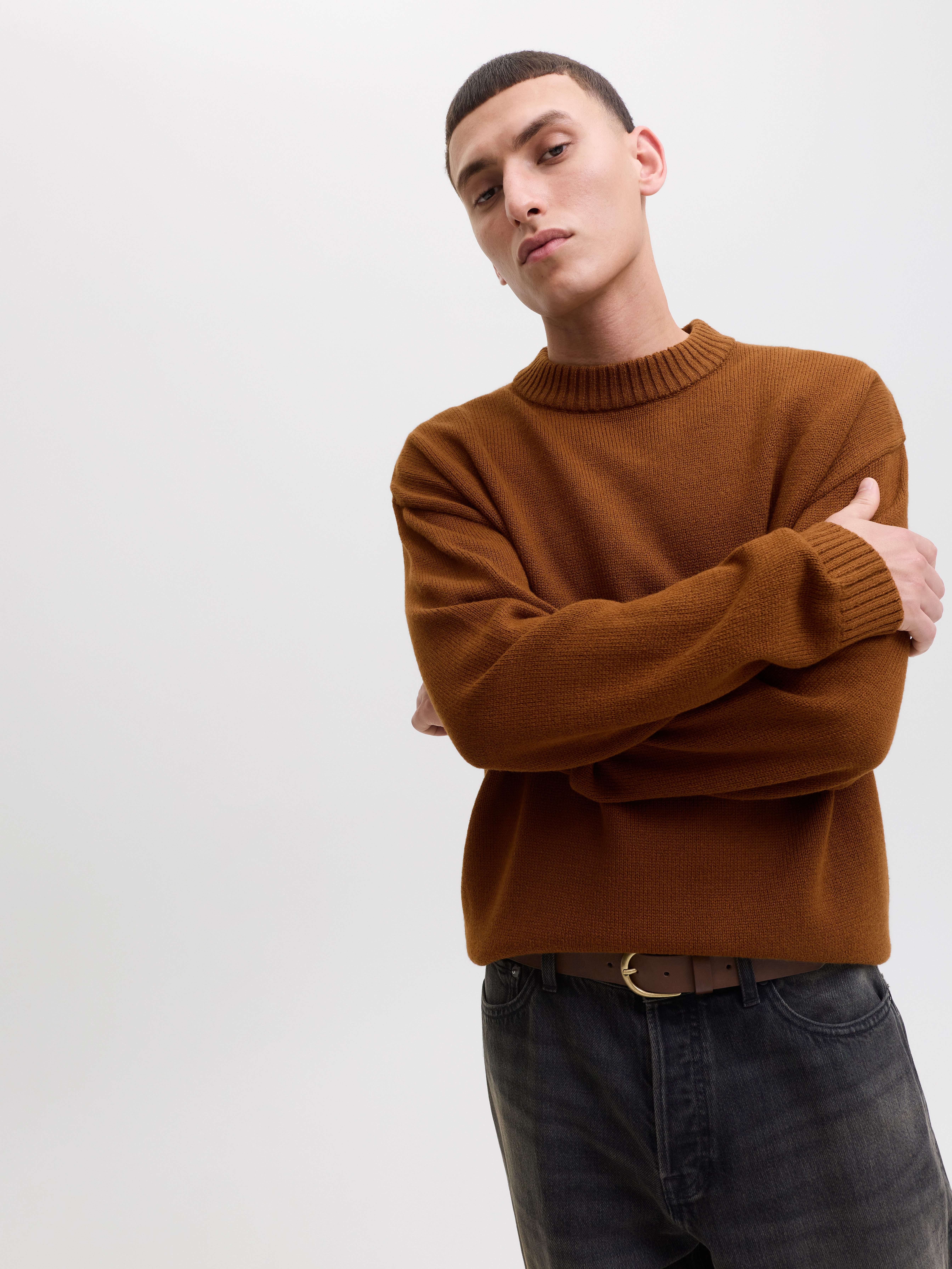 Jack & Jones Gebreide trui JJEURBAN JACK KNIT CREW NECK SN