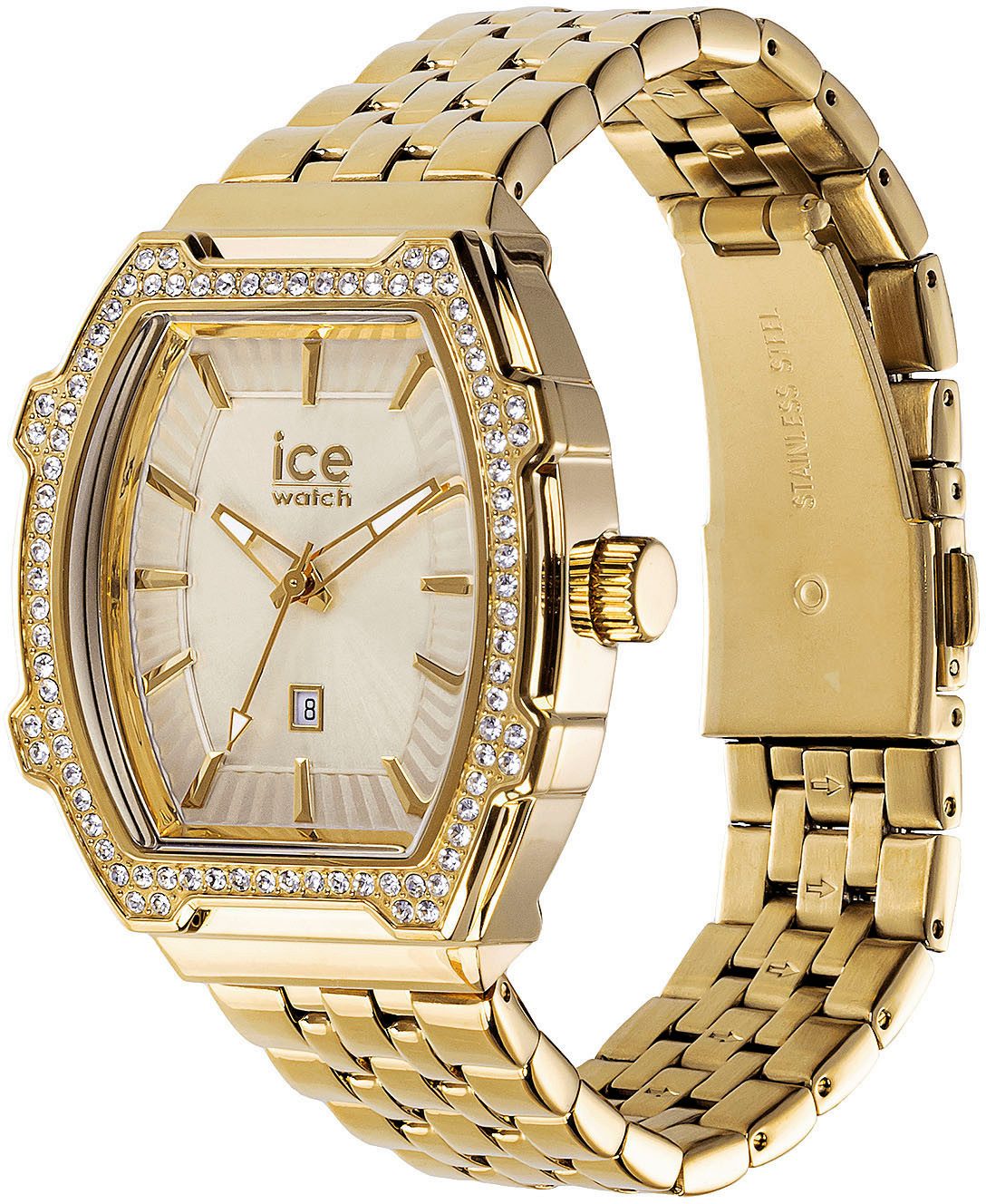 ice-watch Kwartshorloge ICE boliday - Full steel shiny - Small - 3H + Date