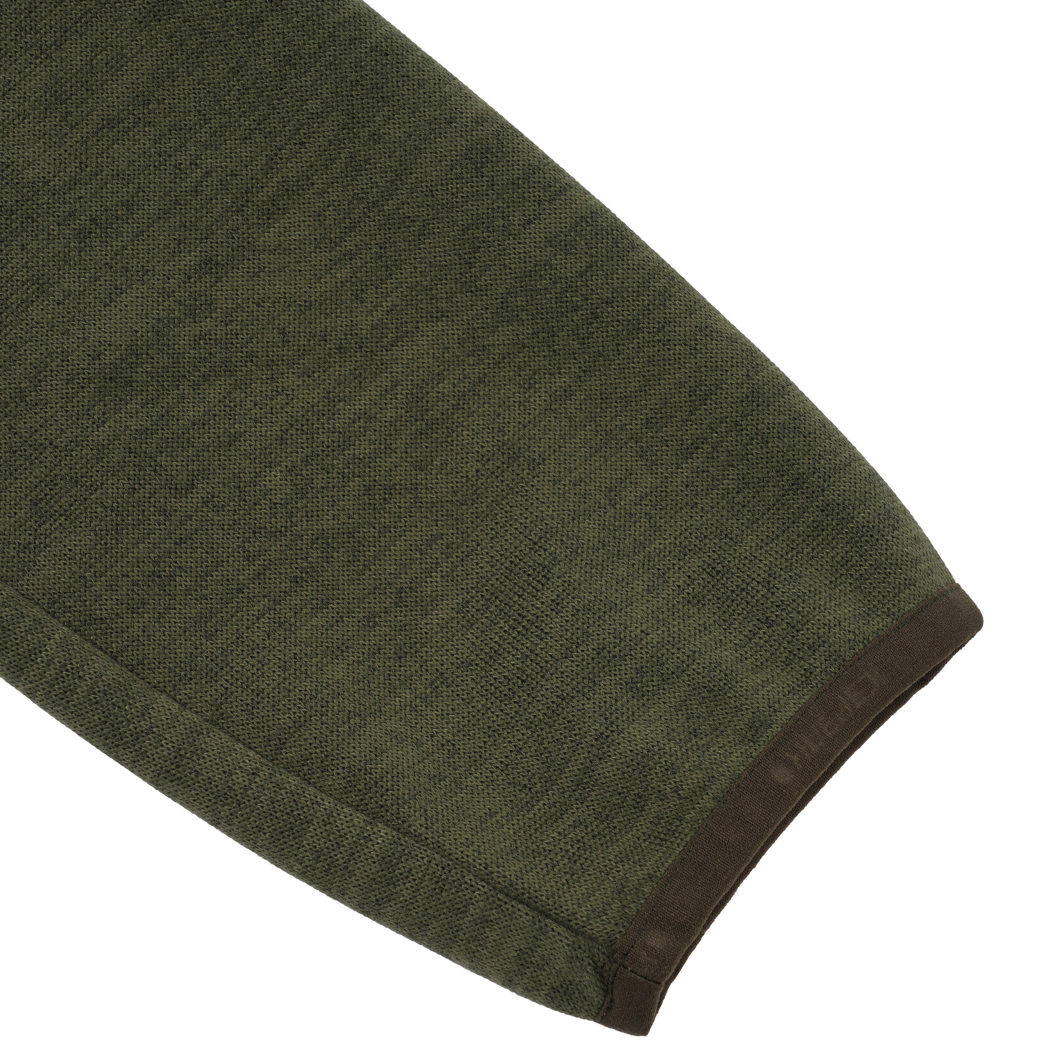 Icepeak Gebreid fleecejack H STRICKFLEECEJACKE AGAR met logo-patch op de bovenarm