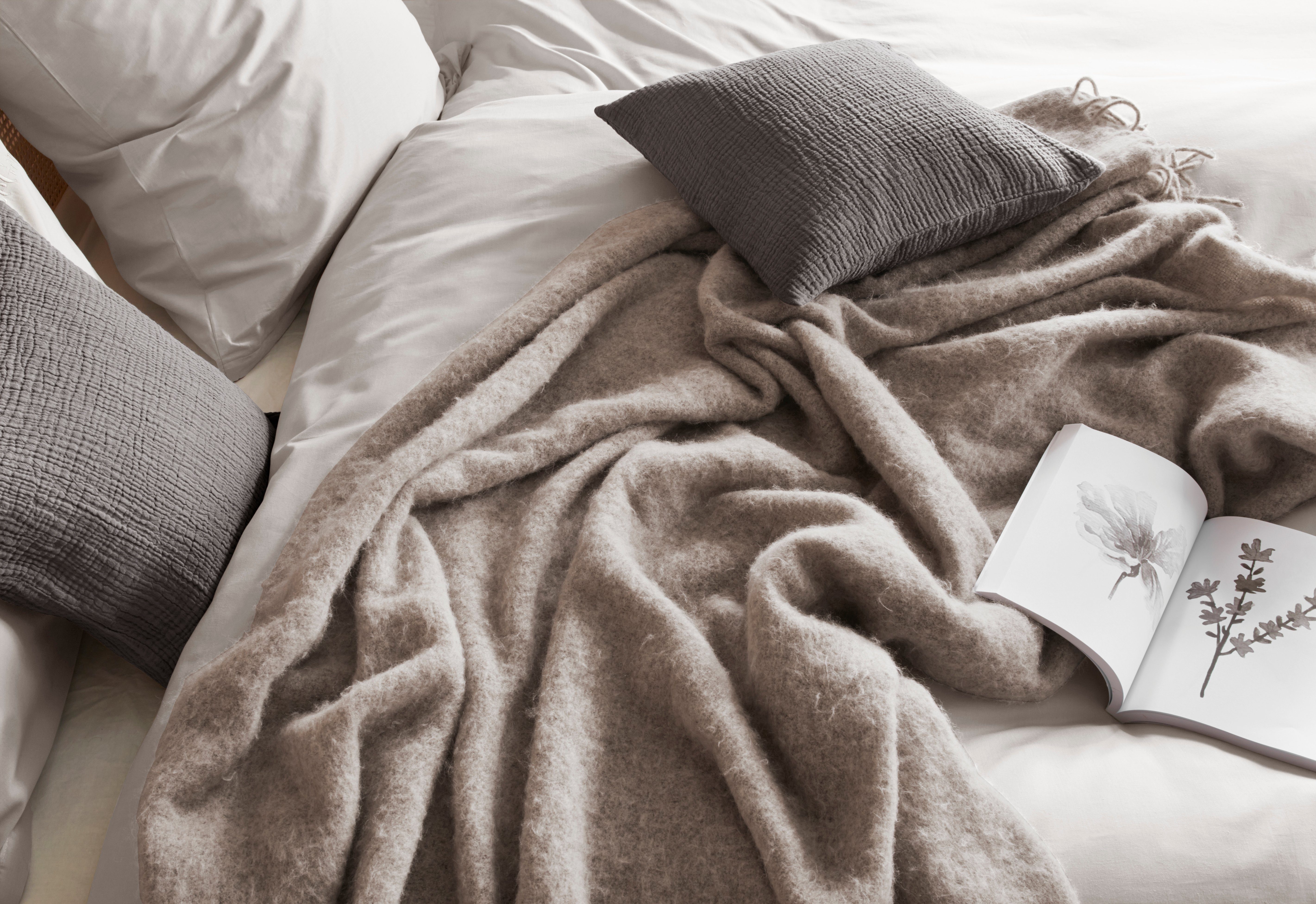 LeGer Home by Lena Gercke Plaid Sinja met franje, knuffeldeken