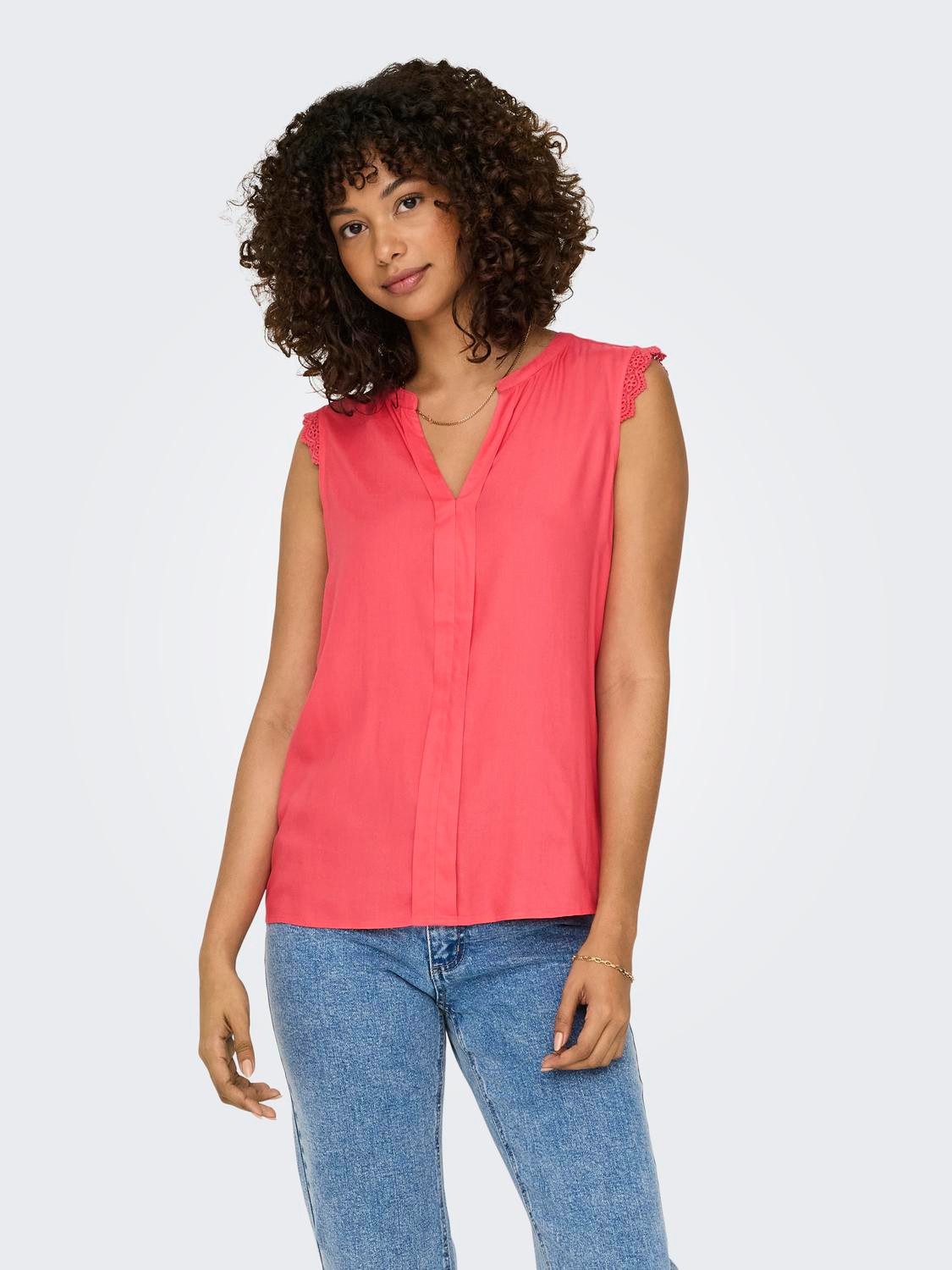 Only Shirttop ONLKIMMI S/L TOP WVN NOOS