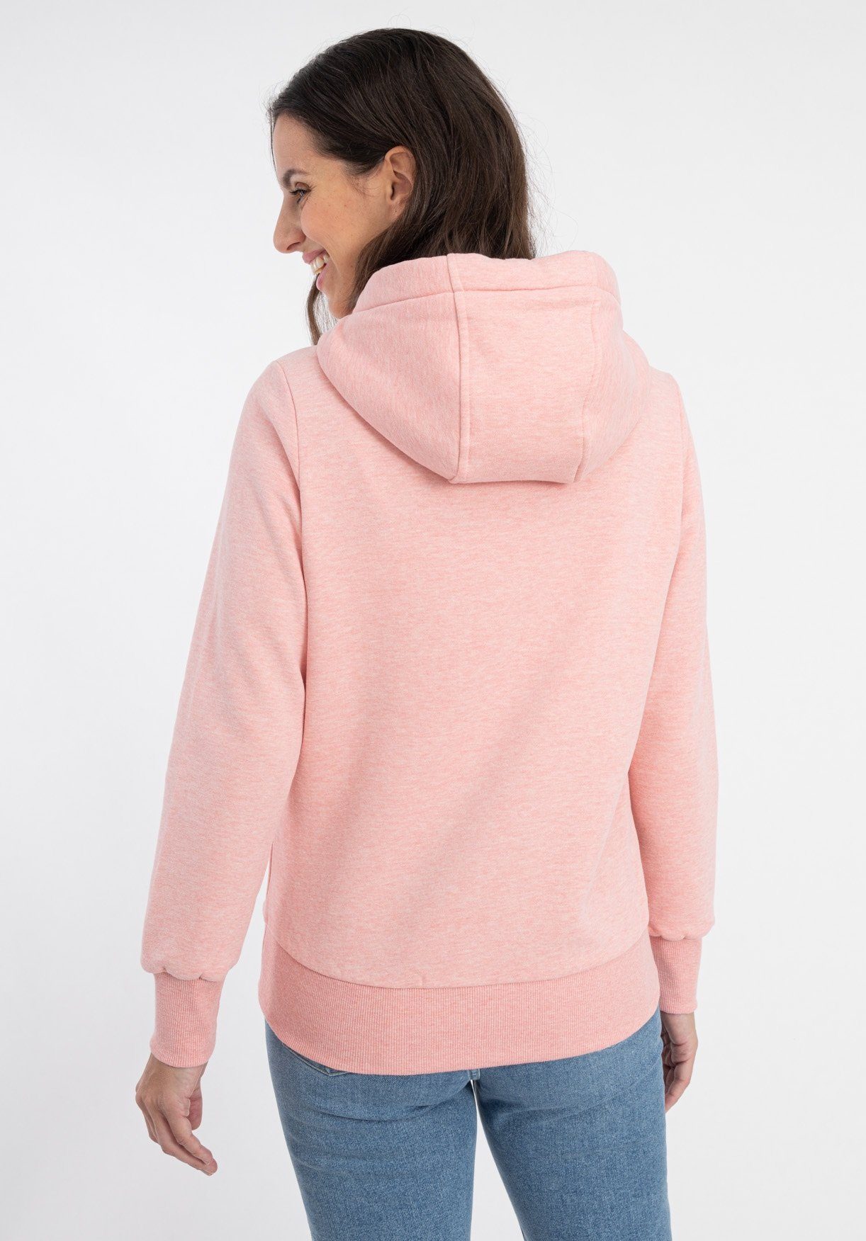 DEPROC Active Hoodie HildaCMYK II WOMEN zachte fleecejack met kangoeroezak