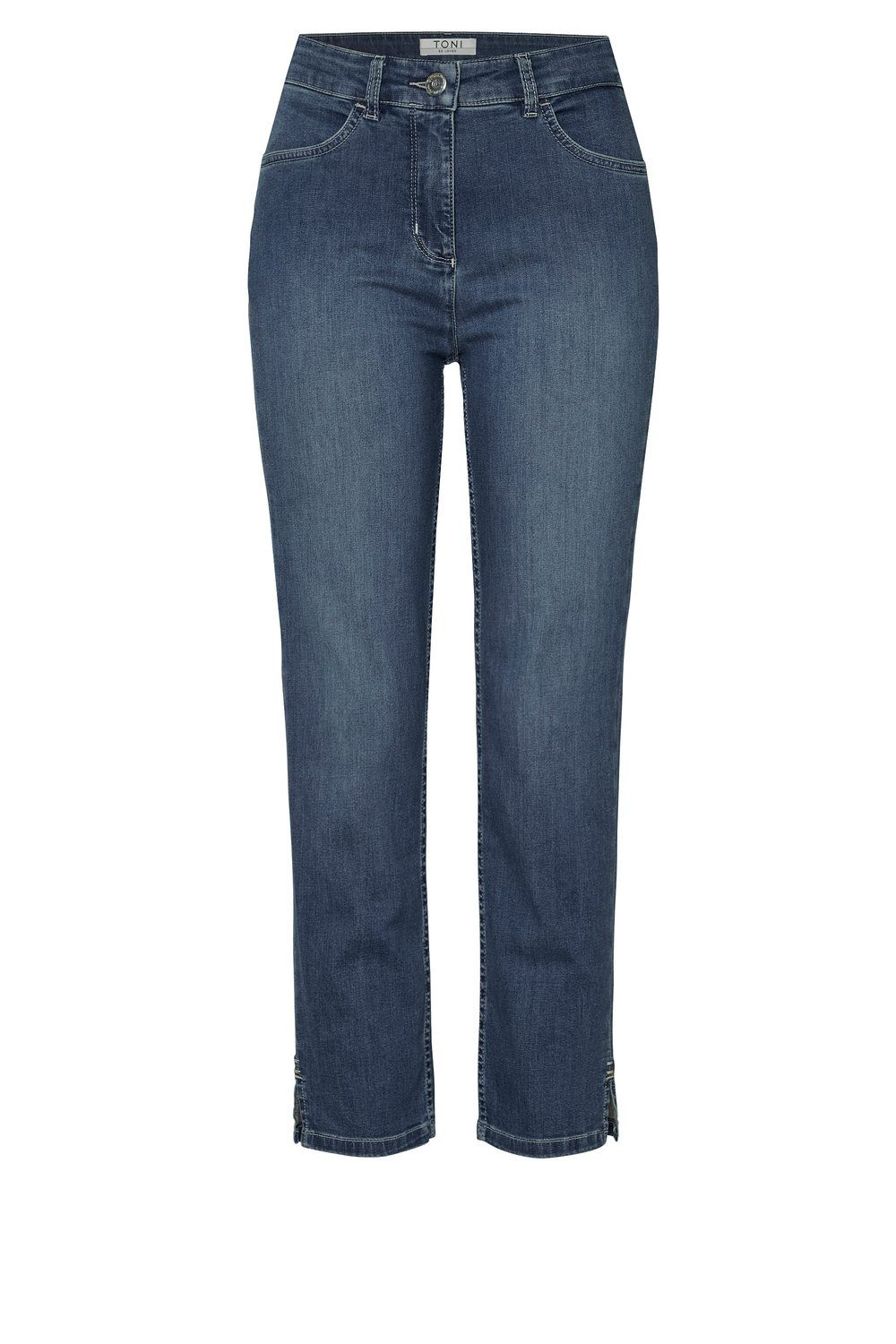 TONI 7/8 jeans gesplitst, met stretch