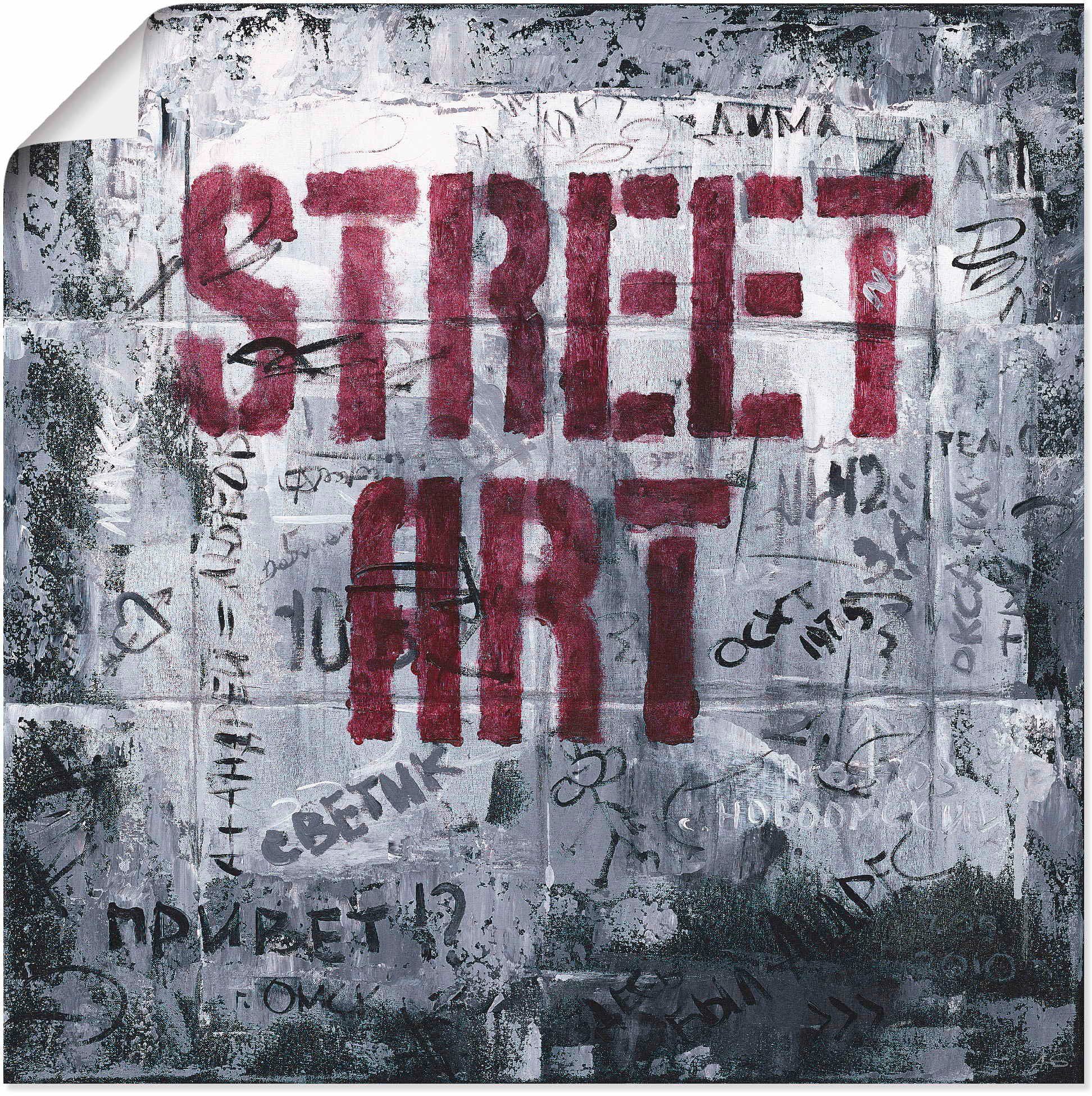 Artland Artprint Street Art - straatkunst in vele afmetingen & productsoorten - artprint van aluminium / artprint voor buiten, artprint op linnen, poster, muursticker / wandfolie o